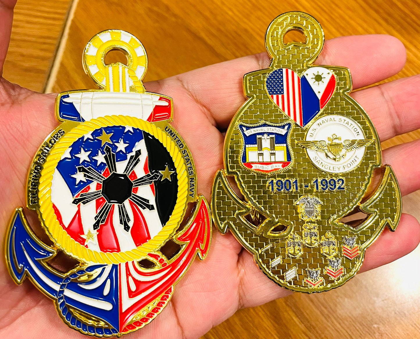 Filipino Sailor USA Challenge Coin