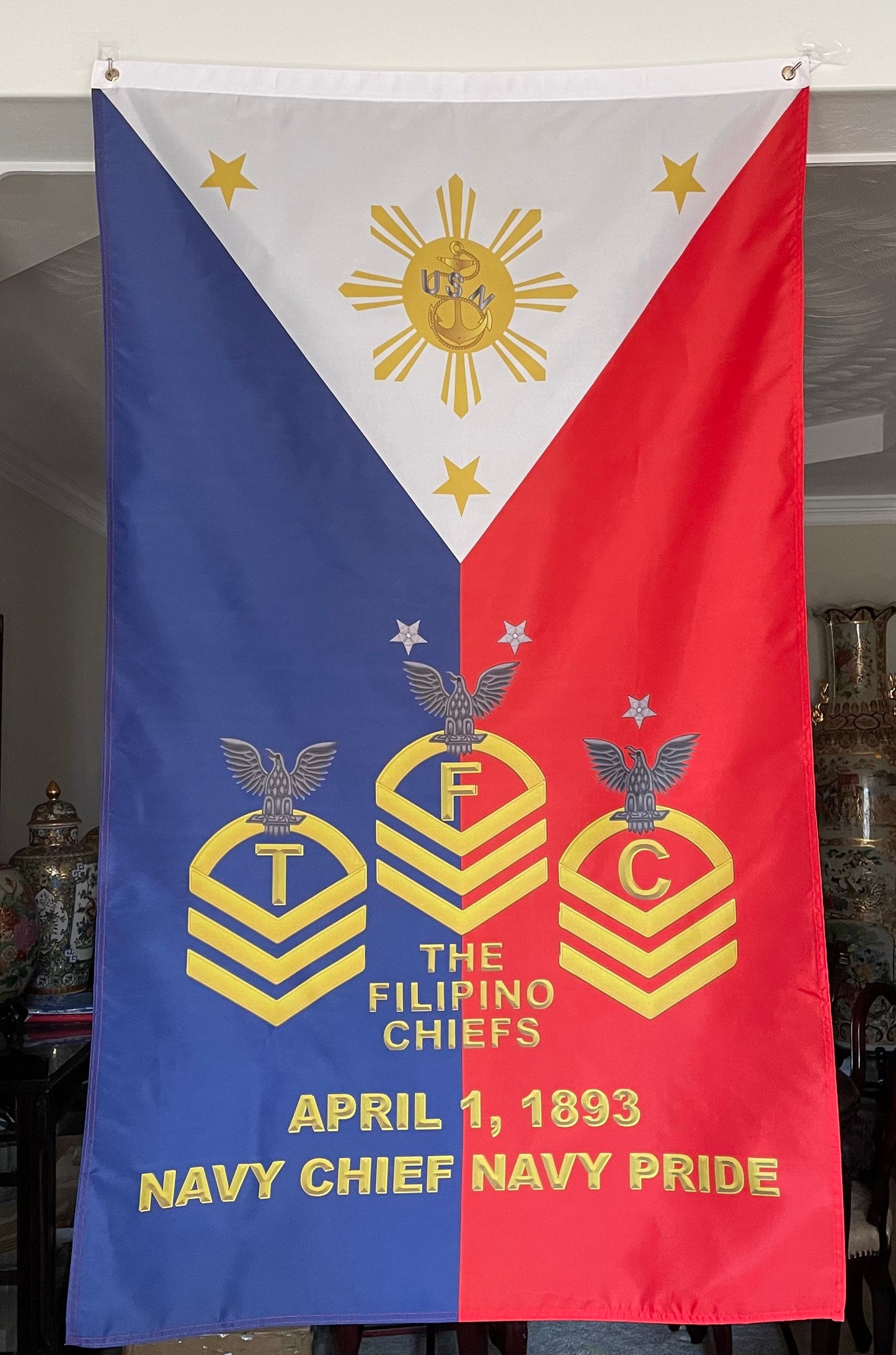 TFC The Filipino Chief Vertical Flag