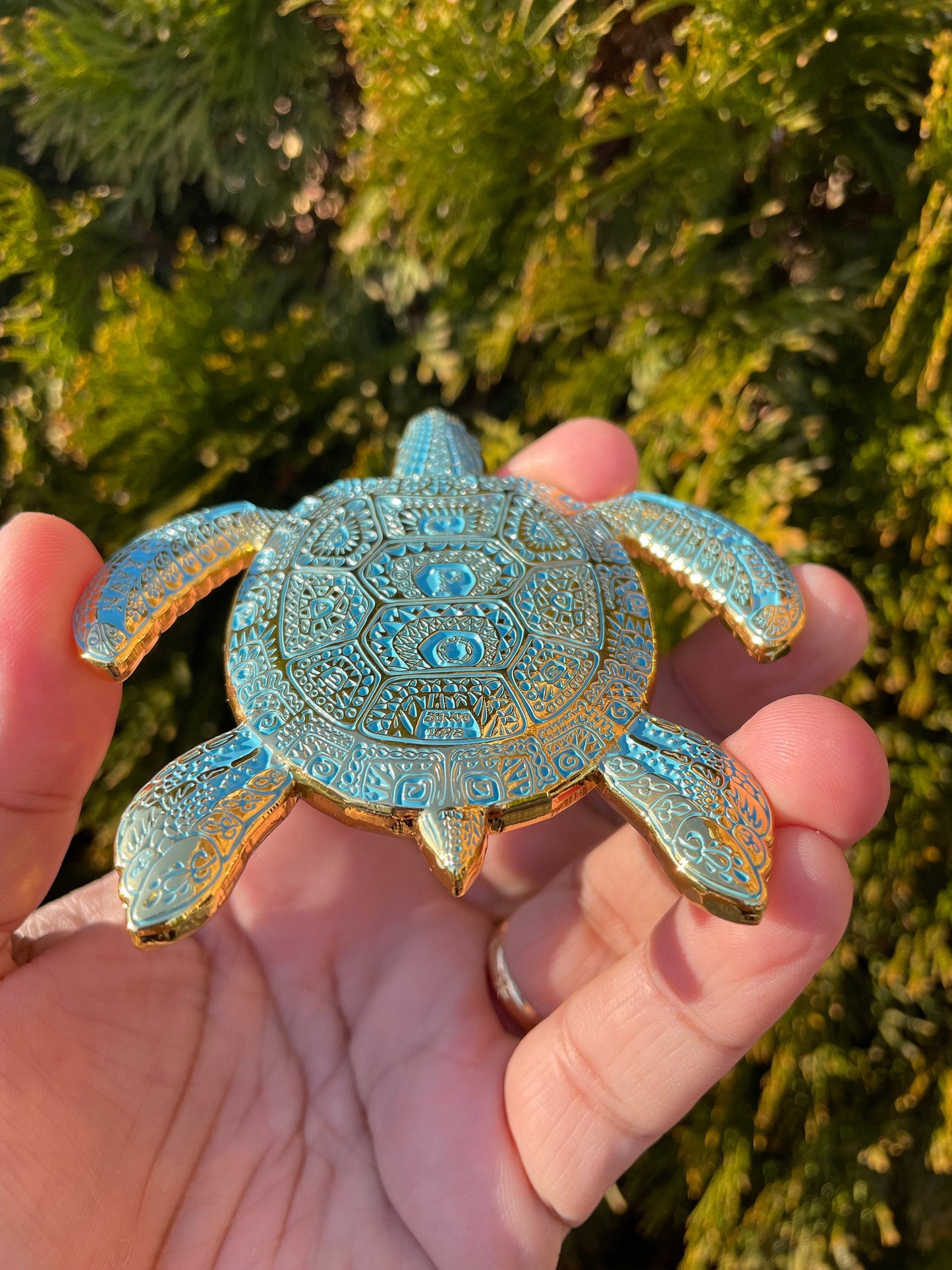 3.5” 130th CPO Birthday Turtle Pride Coin Teal & Gold