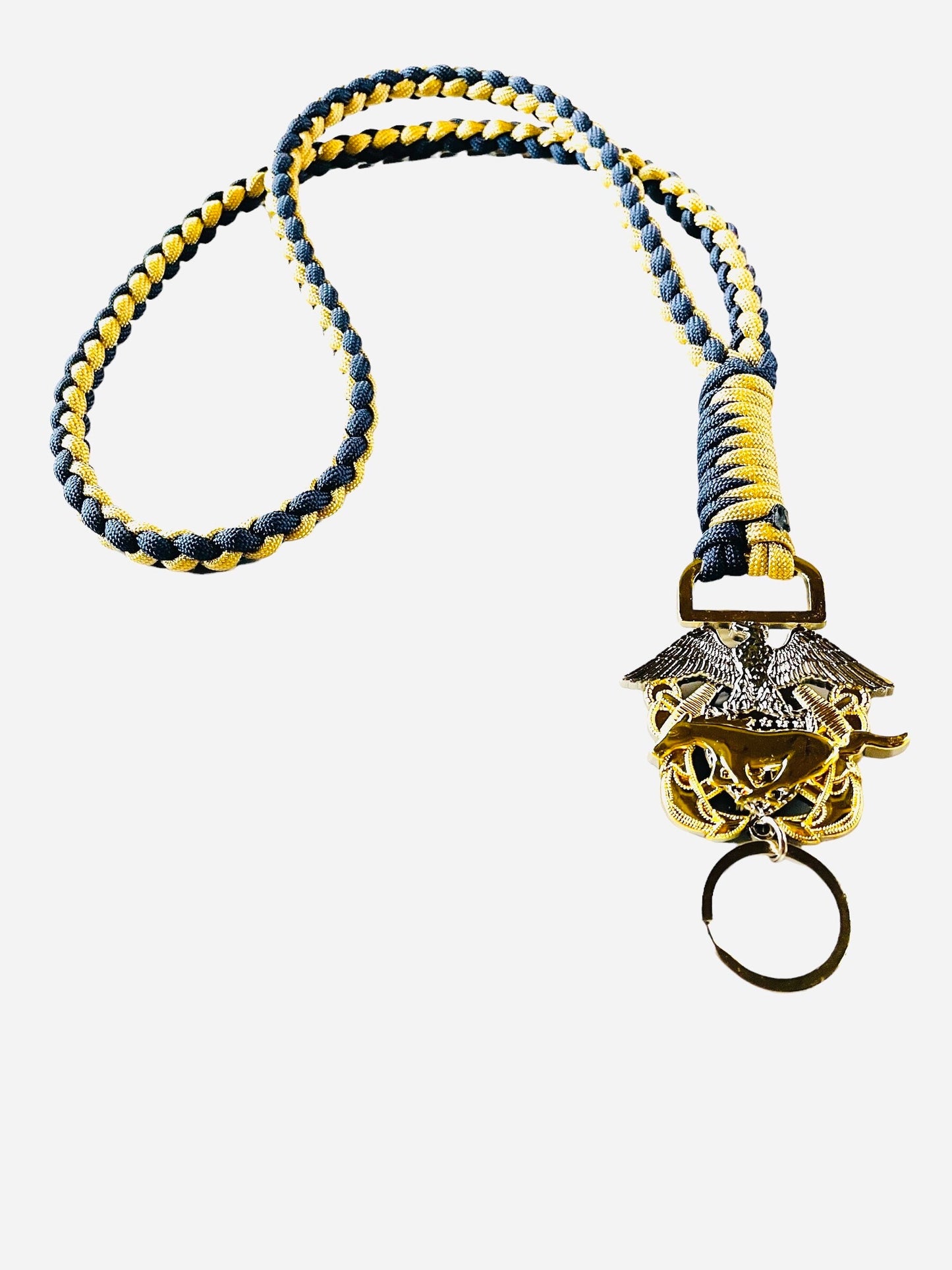 USN LDO/CWO 2 Color Paracord Neck Lanyard.