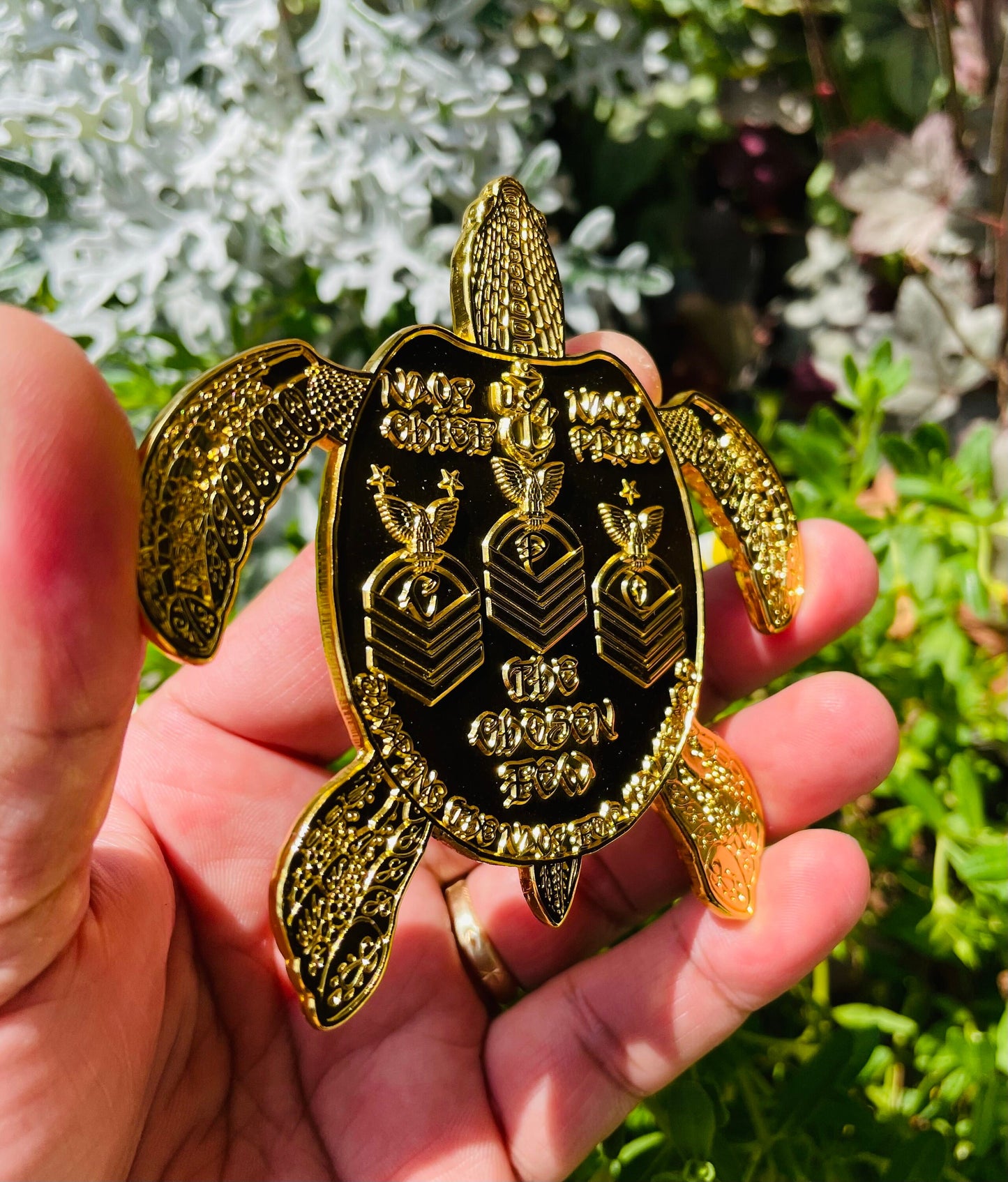 Gold 3.5” 130th CPO Birthday Turtle Pride Coin