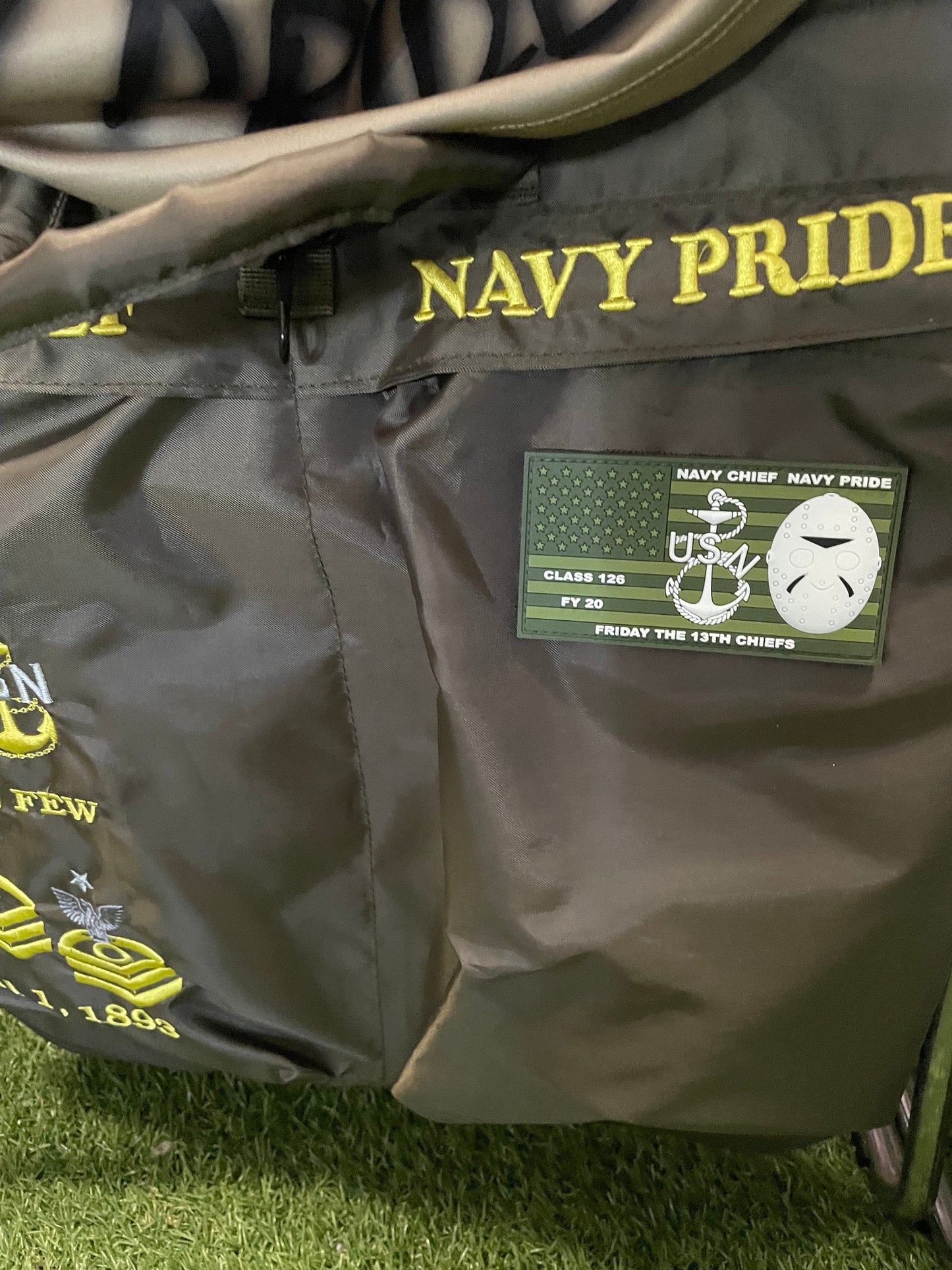 CPO Class 126 Friday the 13th Chiefs Glow in the Dark PVC Patches.
