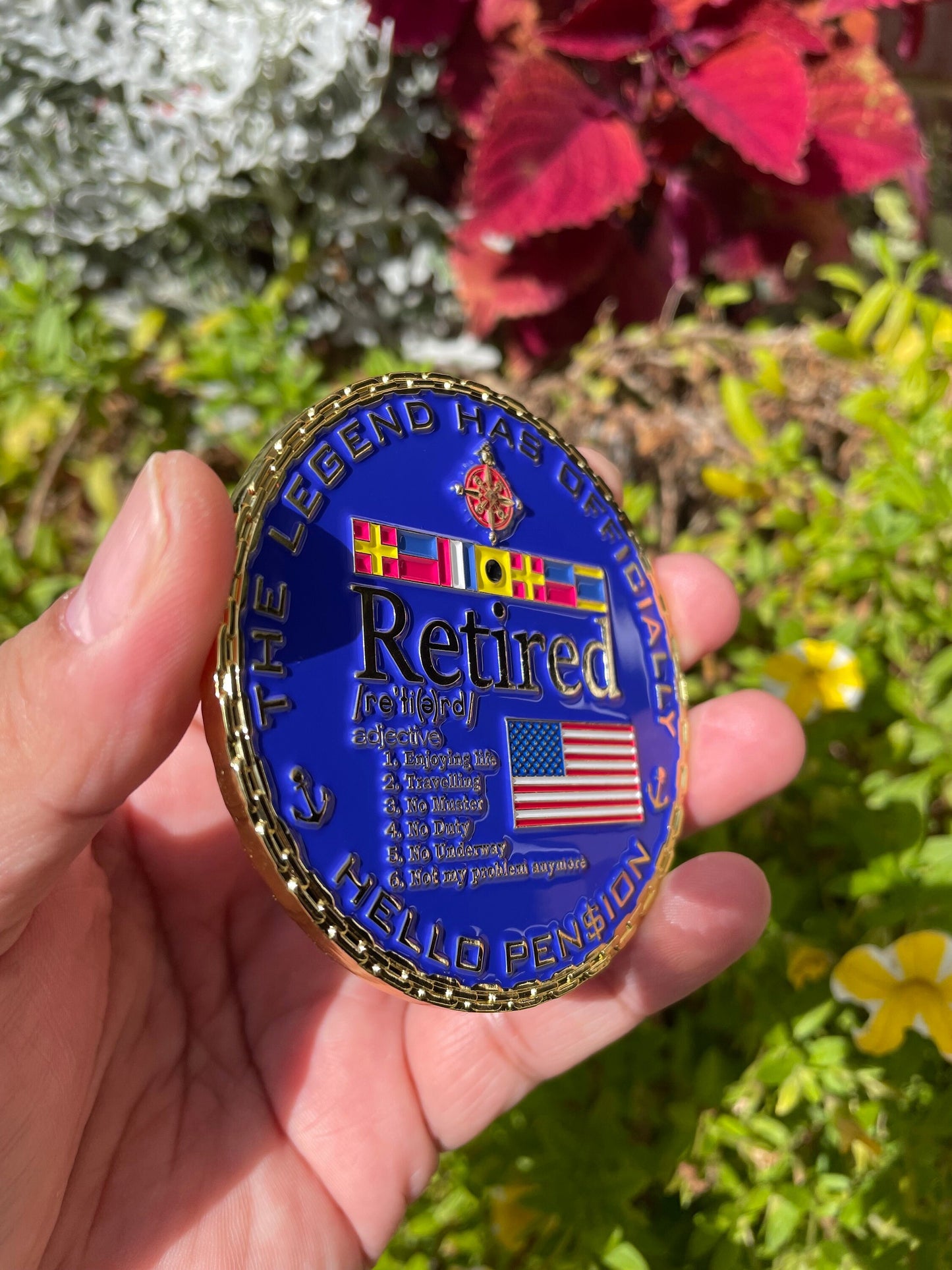 3” RETIRED LDO/CWO Mustang Challenge Coin.