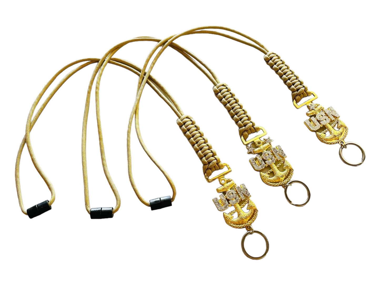 USN E7/E8/E9 Tribal Anchors Paracord Neck Lanyard