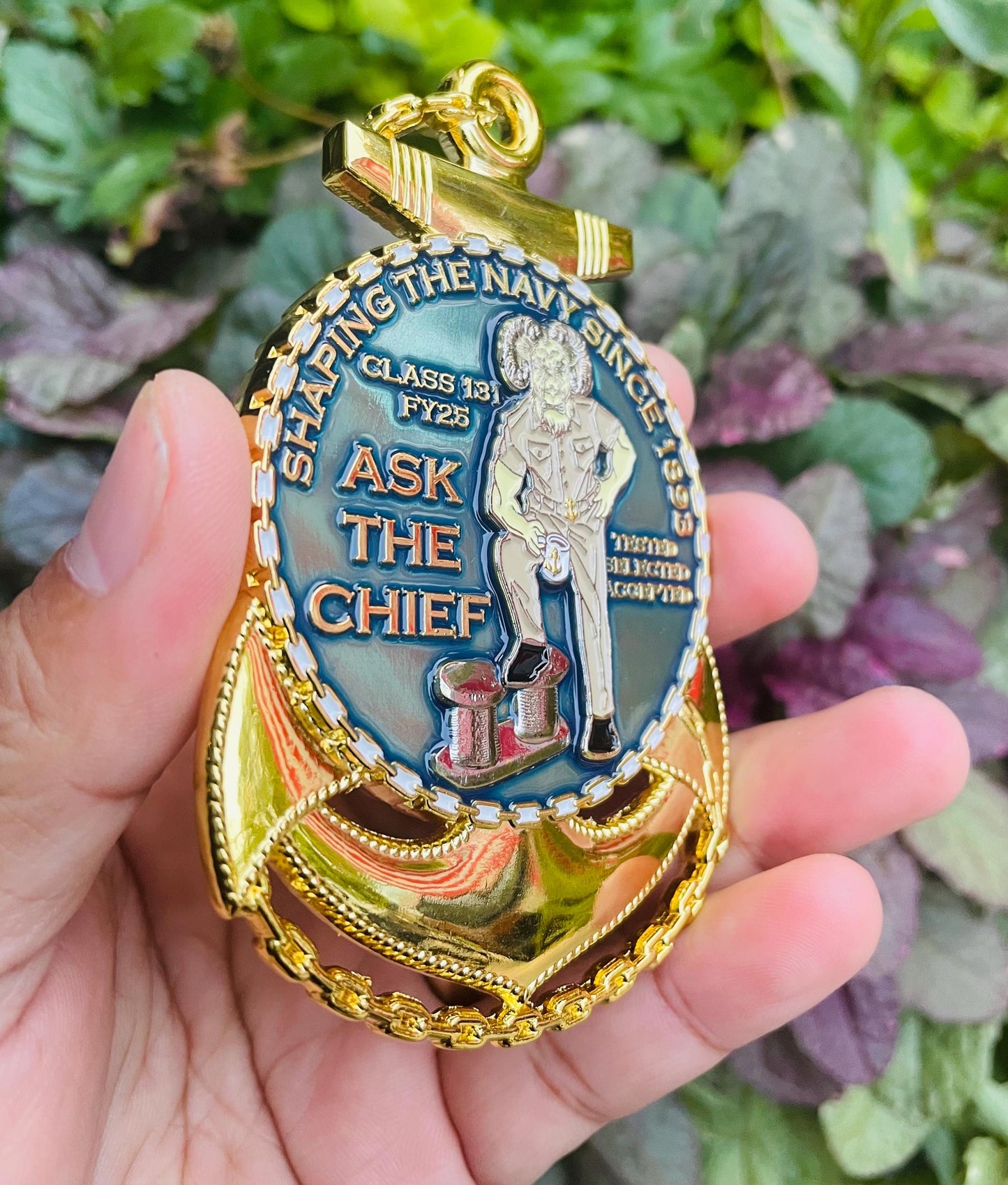 USN CPO Class 131 FY25 4” Anchor Coin