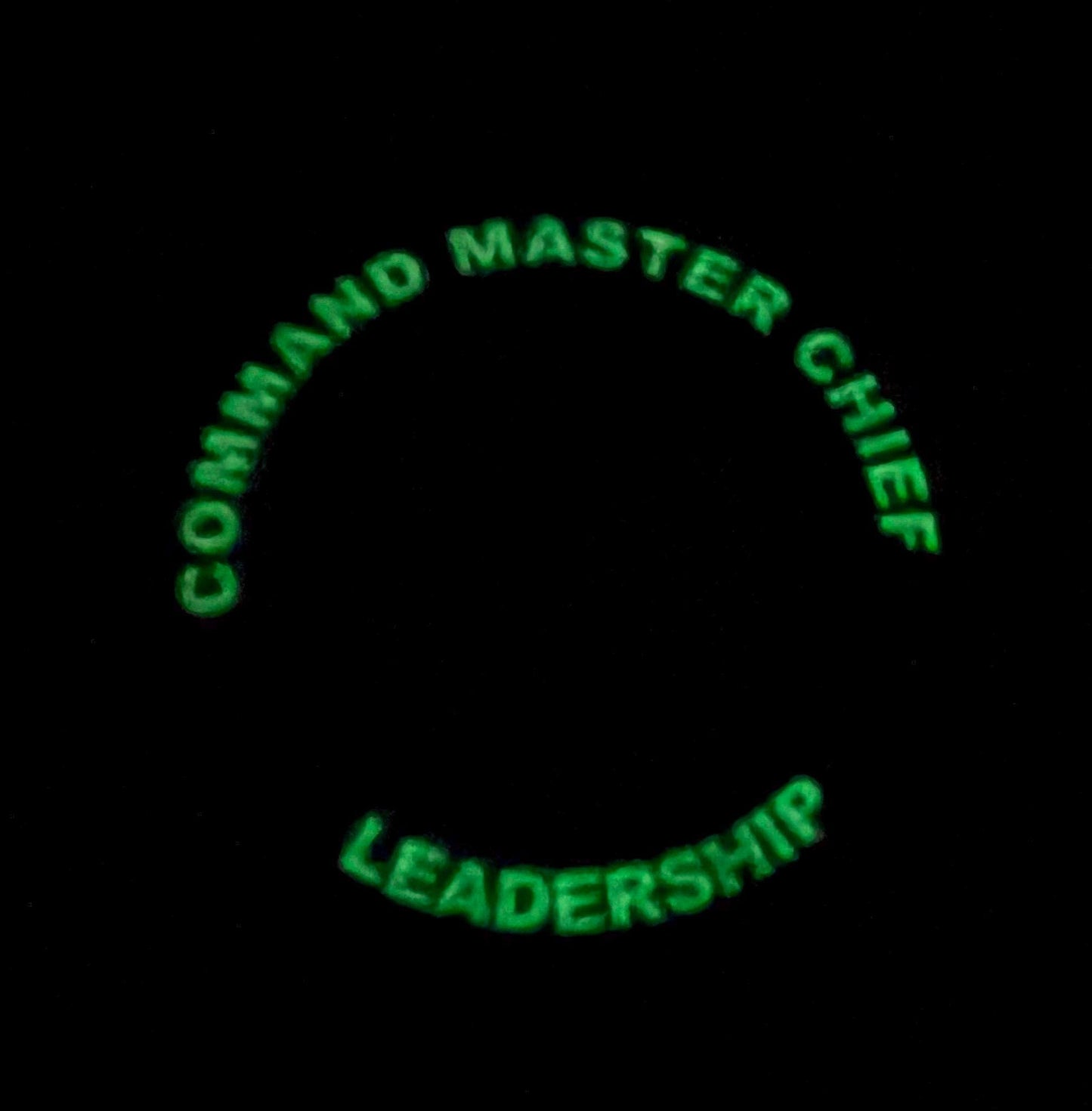 4” US Navy Command Master Chief Glow in the Dark PVC Patch
