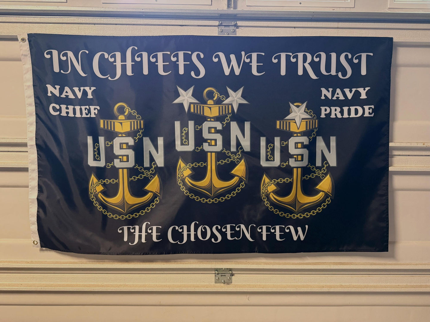 USN CPO Mess 5X3 Horizontal Flag