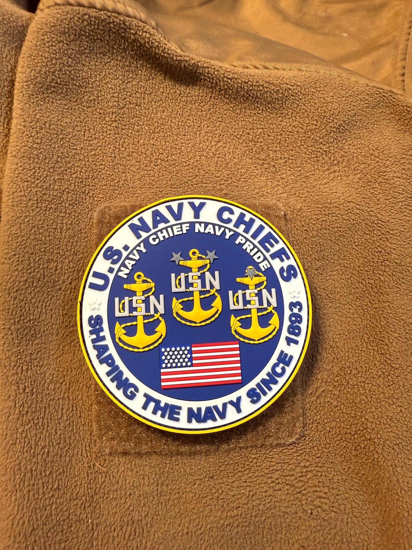 US Navy CPO Mess Glow in the Dark 4” PVC Patch