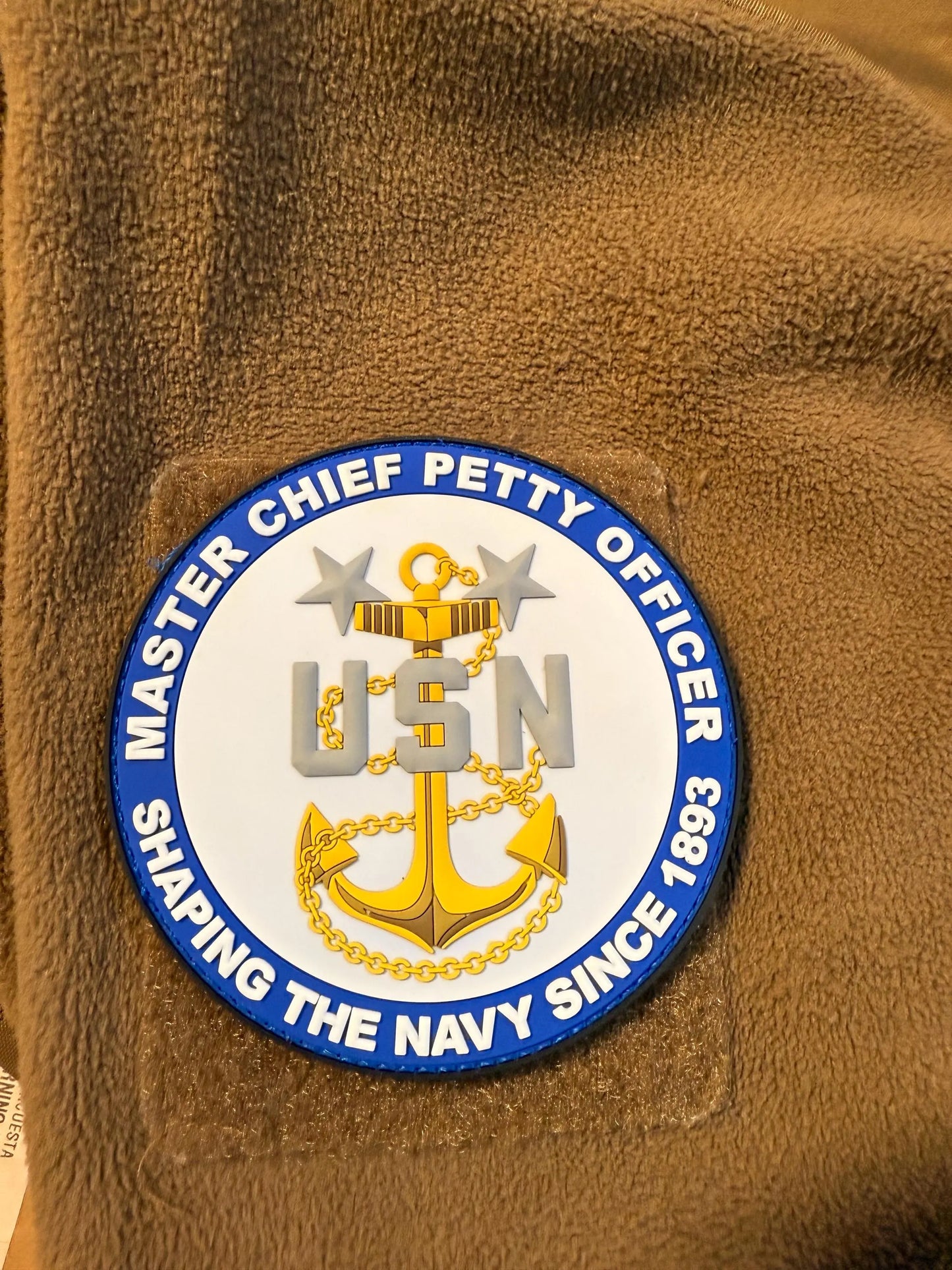US Navy Master Chief Petty Officer Glow in the Dark 4” PVC Patch