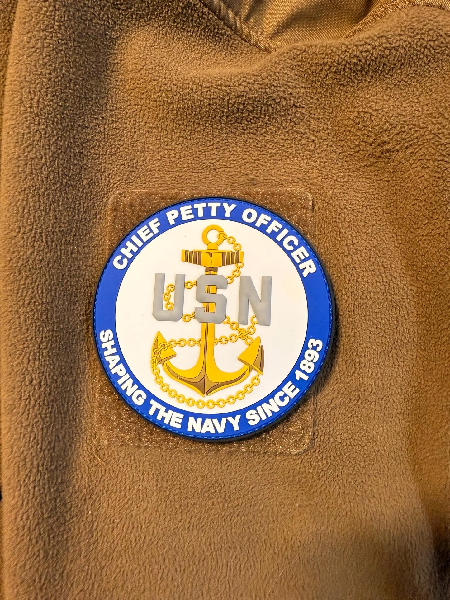 US Navy Chief Petty Officer Glow in the Dark 4” PVC Patch
