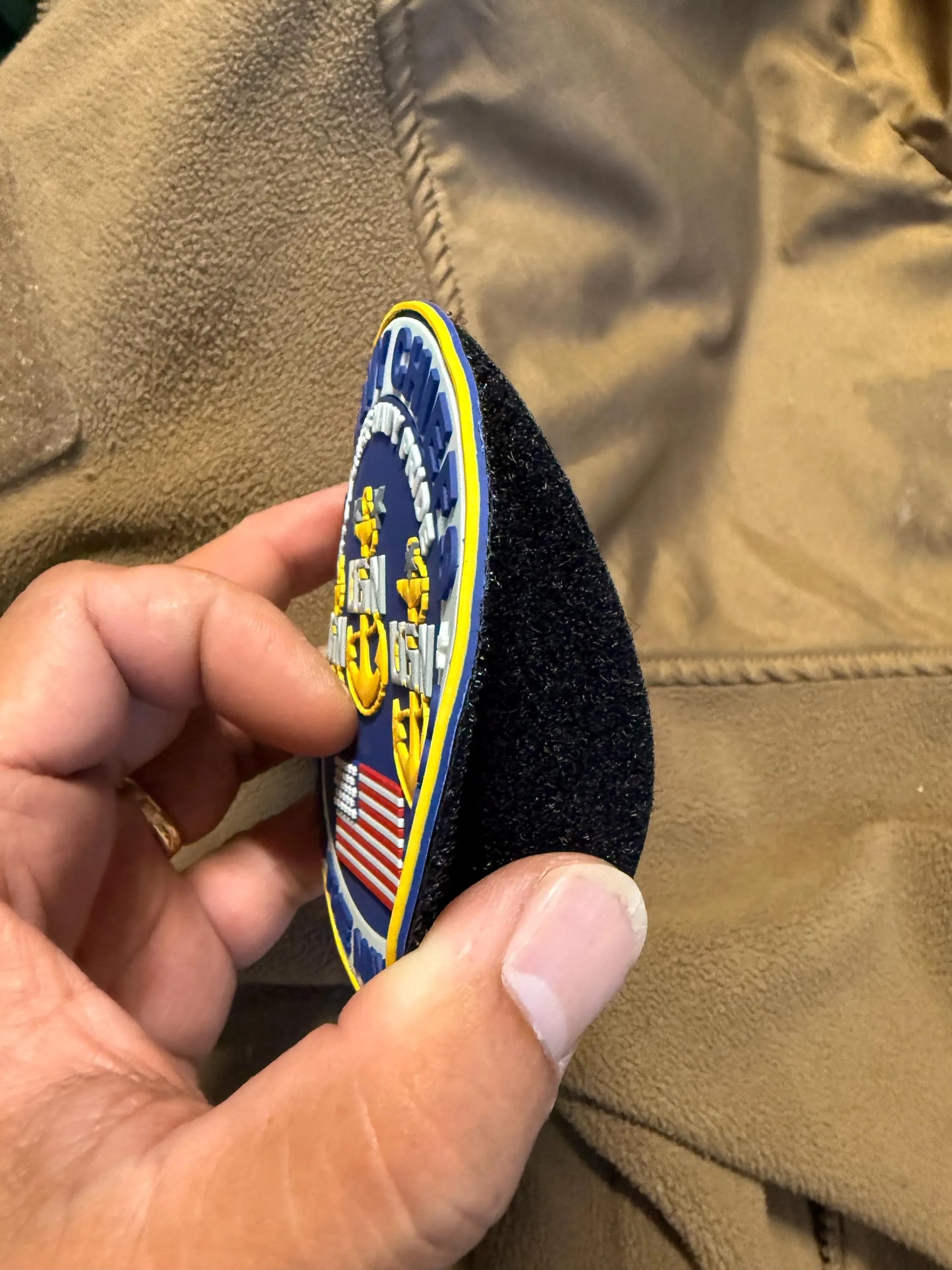 US Navy CPO Mess Glow in the Dark 4” PVC Patch