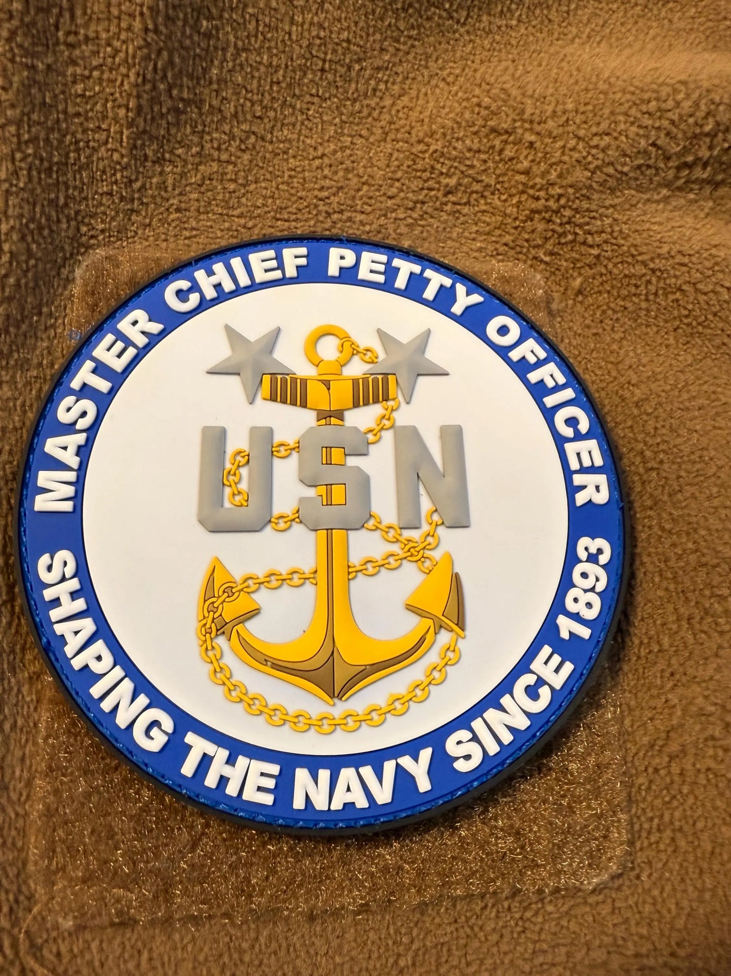 US Navy Master Chief Petty Officer Glow in the Dark 4” PVC Patch