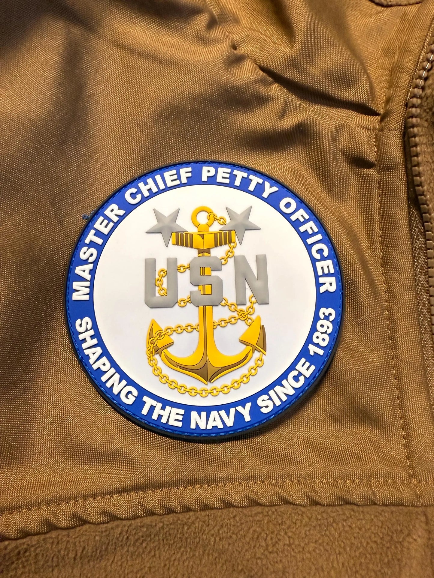 US Navy Master Chief Petty Officer Glow in the Dark 4” PVC Patch