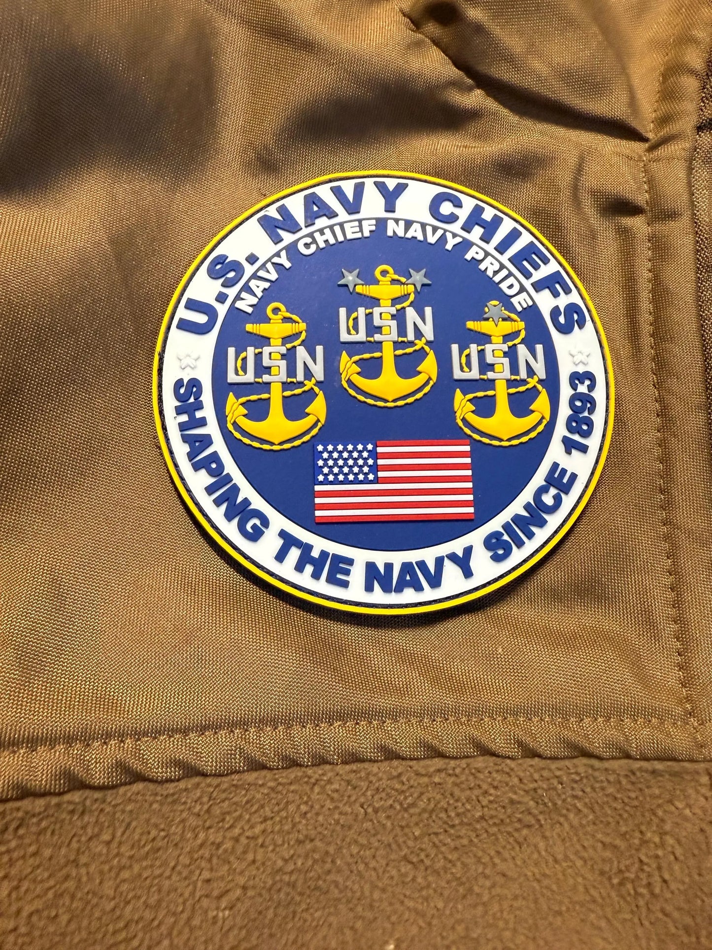US Navy CPO Mess Glow in the Dark 4” PVC Patch
