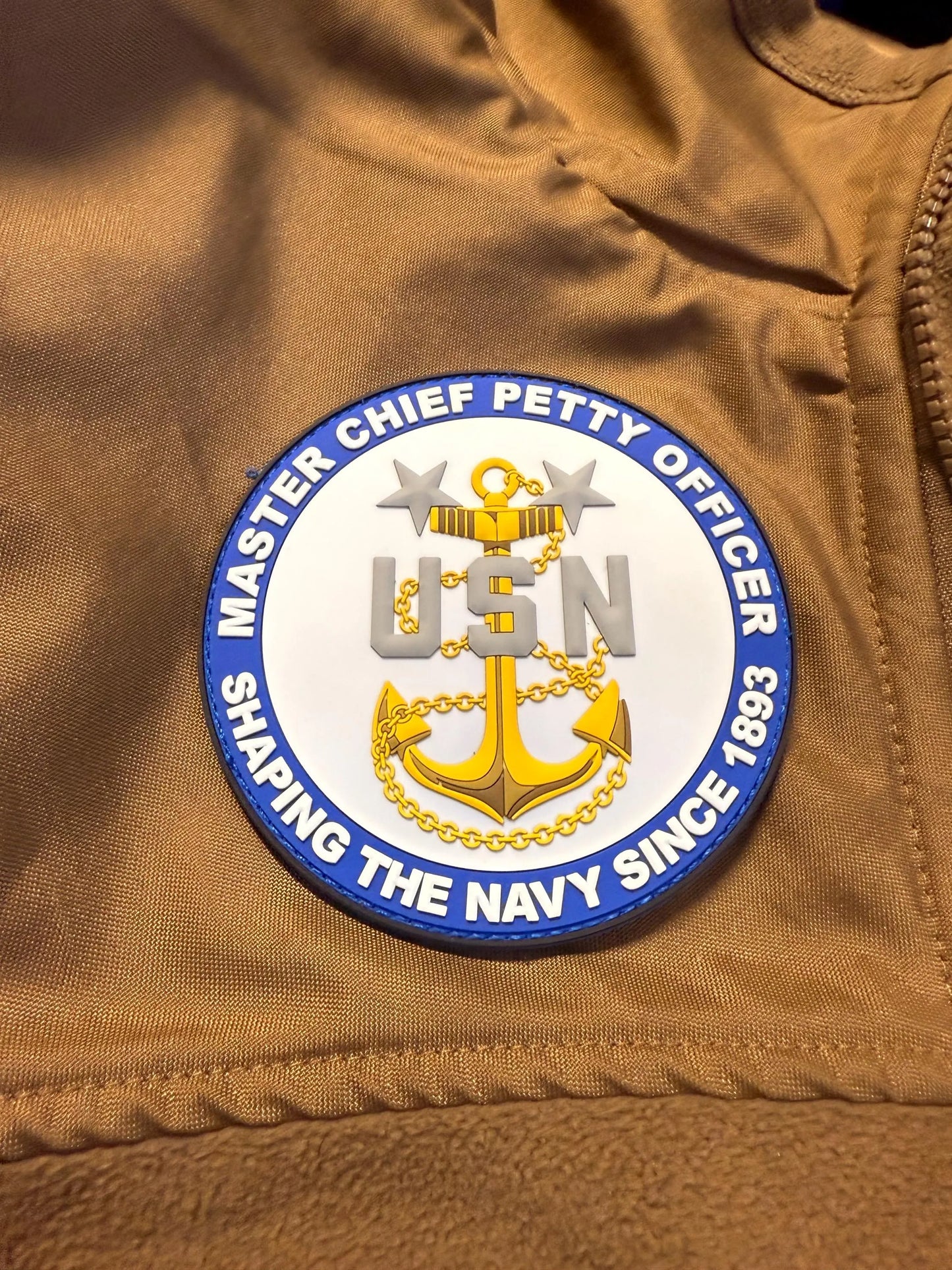 US Navy Master Chief Petty Officer Glow in the Dark 4” PVC Patch