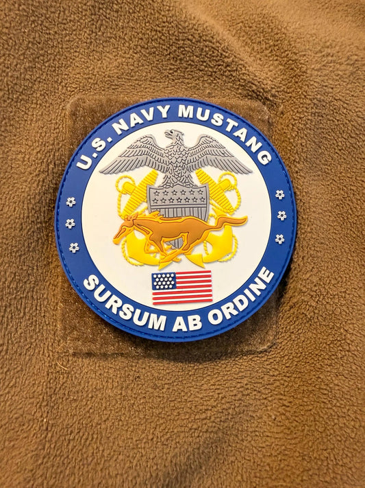 US Navy Mustang Glow in the Dark 4” PVC Patch