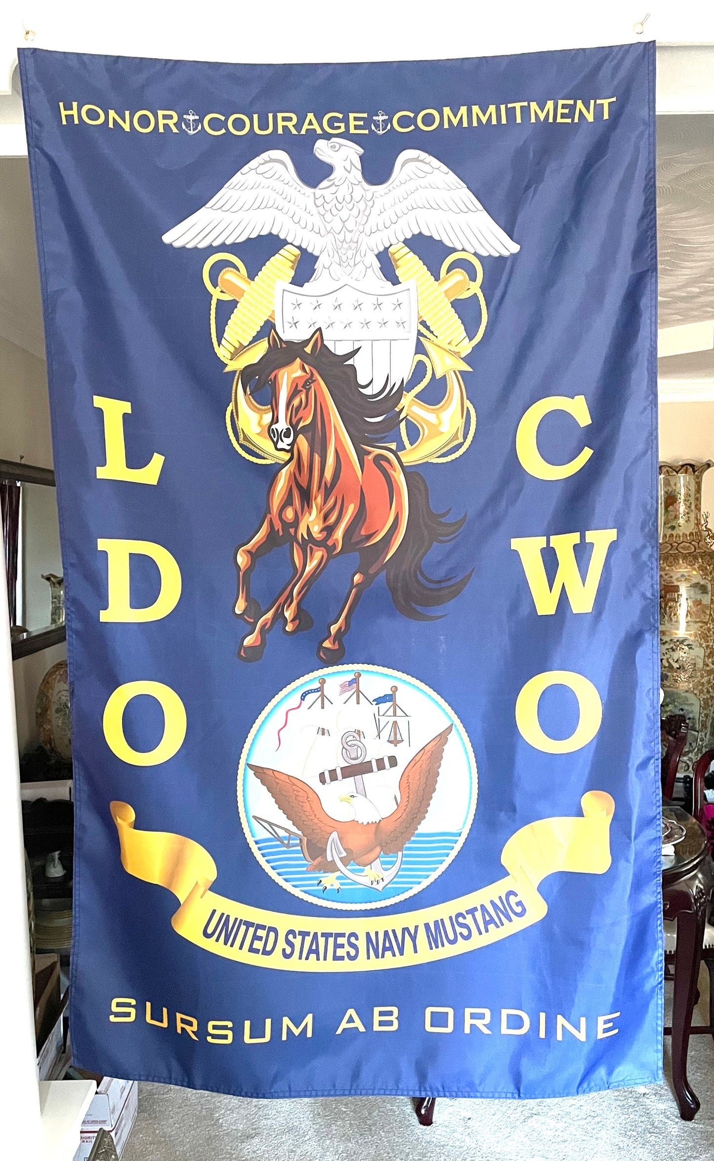 USN CWO/LDO 5X3 Vertical Flag