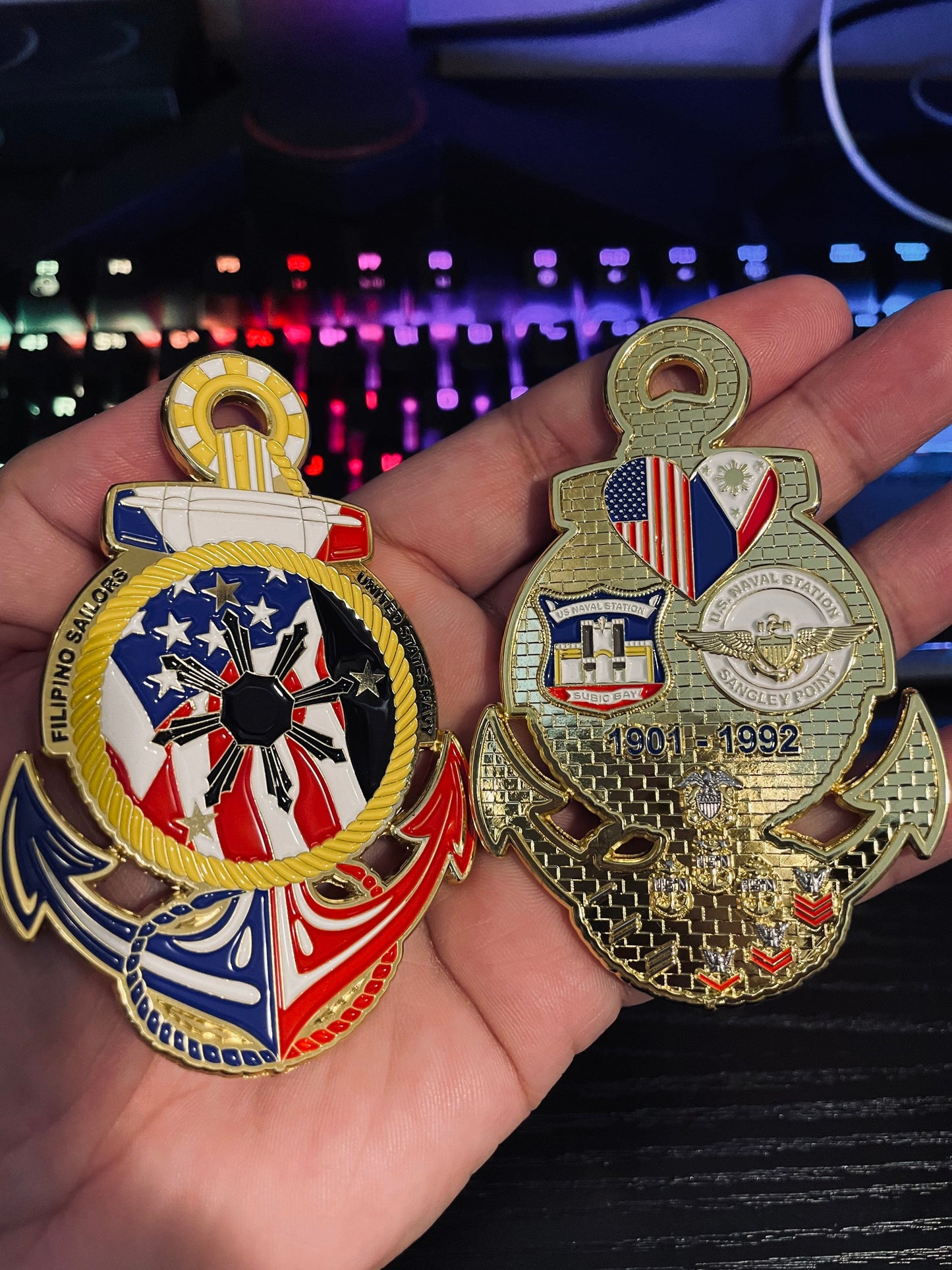 Filipino Sailor USA Challenge Coin