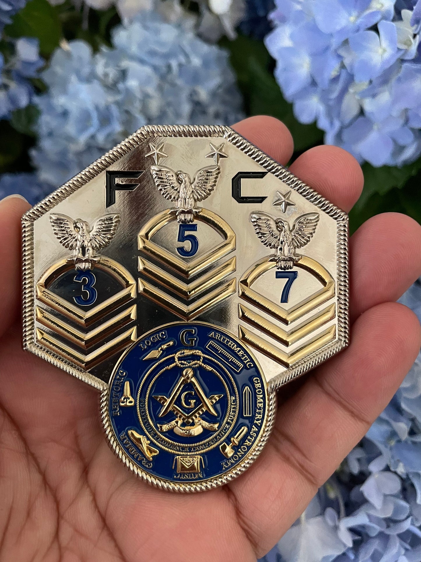 Masonic 357 Challenge Coin