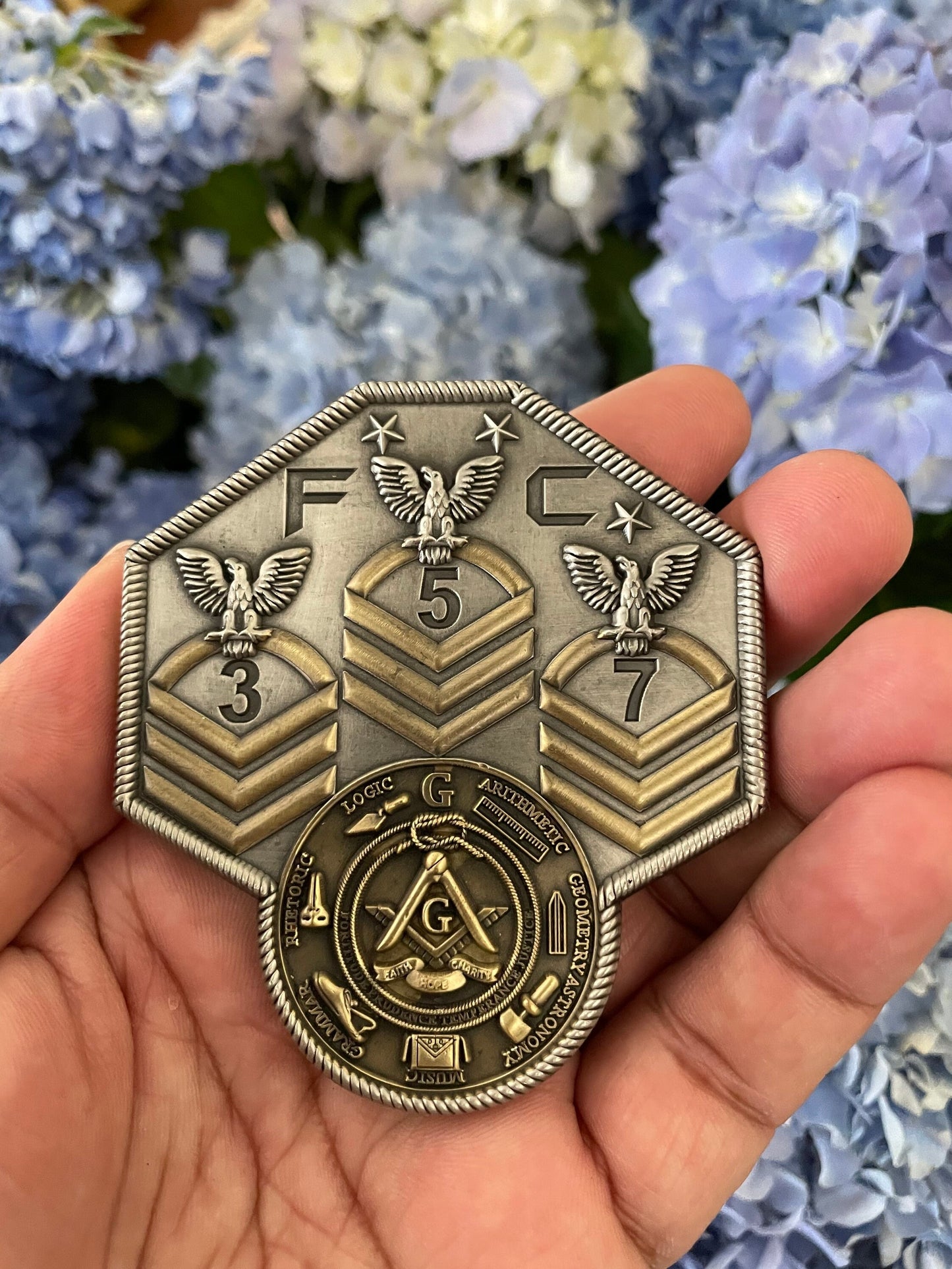 Masonic 357 Challenge Coin