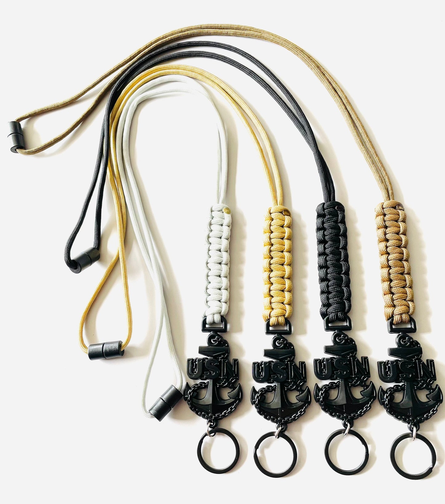 USN CPO Paracord Neck Lanyard