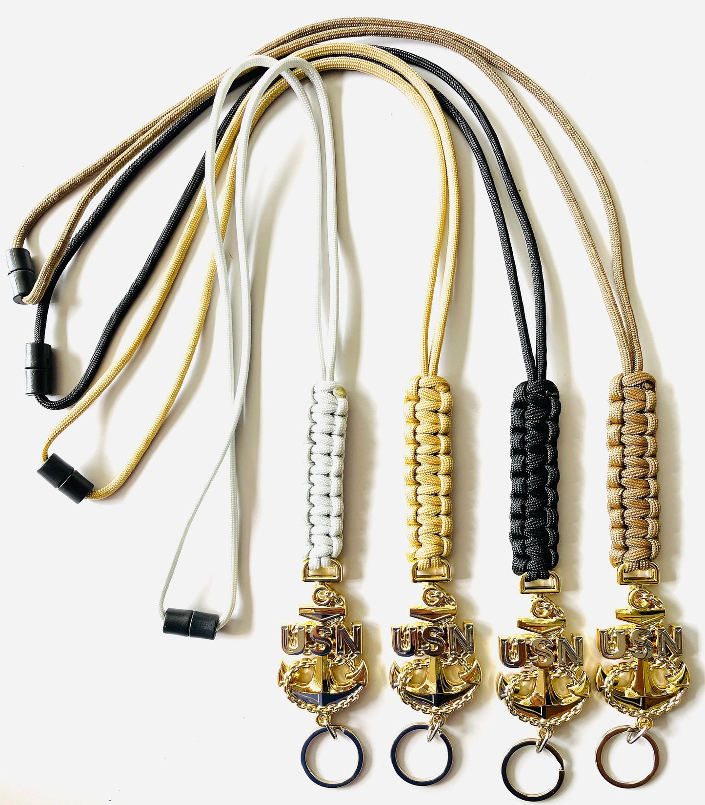 USN CPO Paracord Neck Lanyard