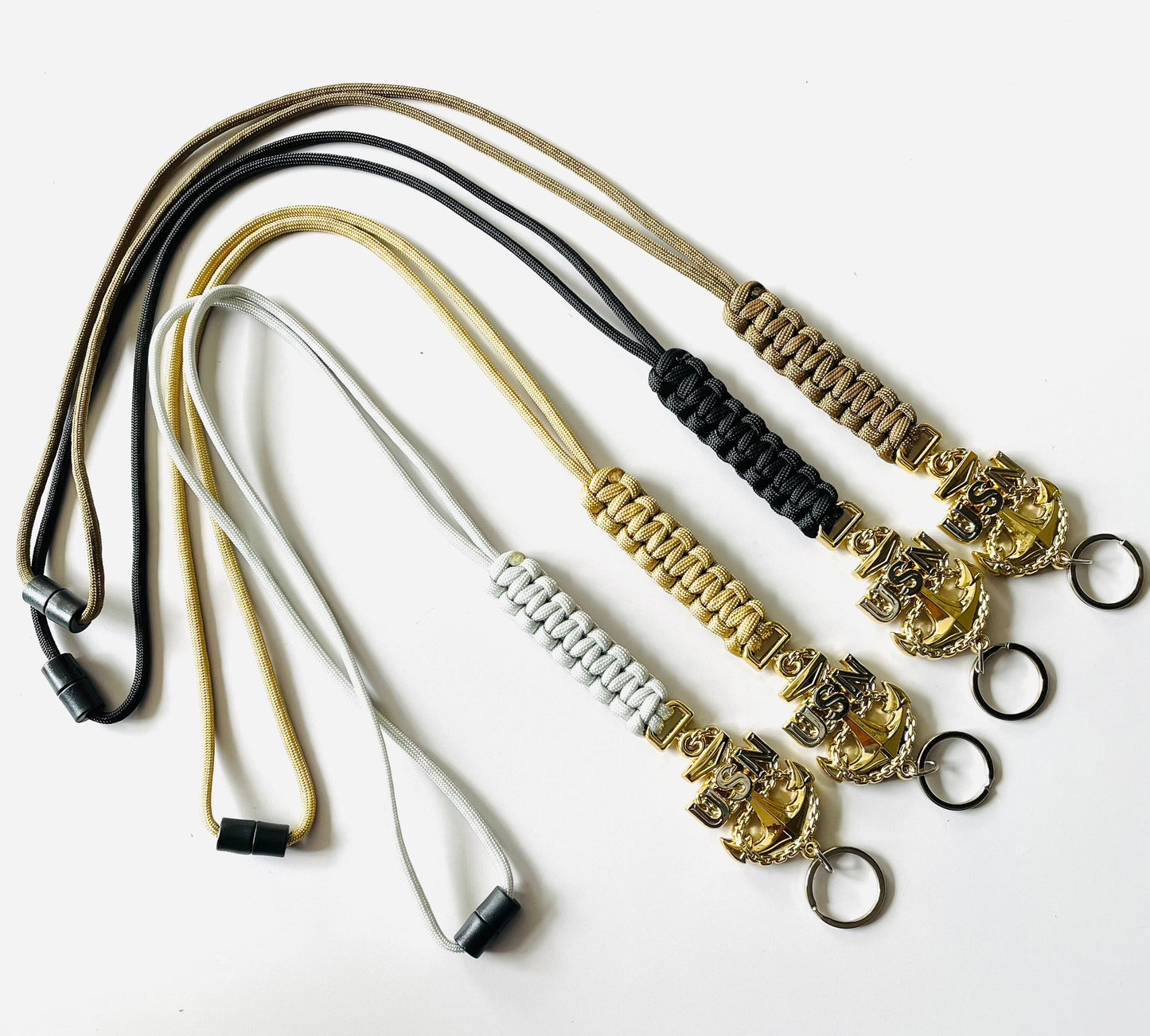 USN CPO Paracord Neck Lanyard