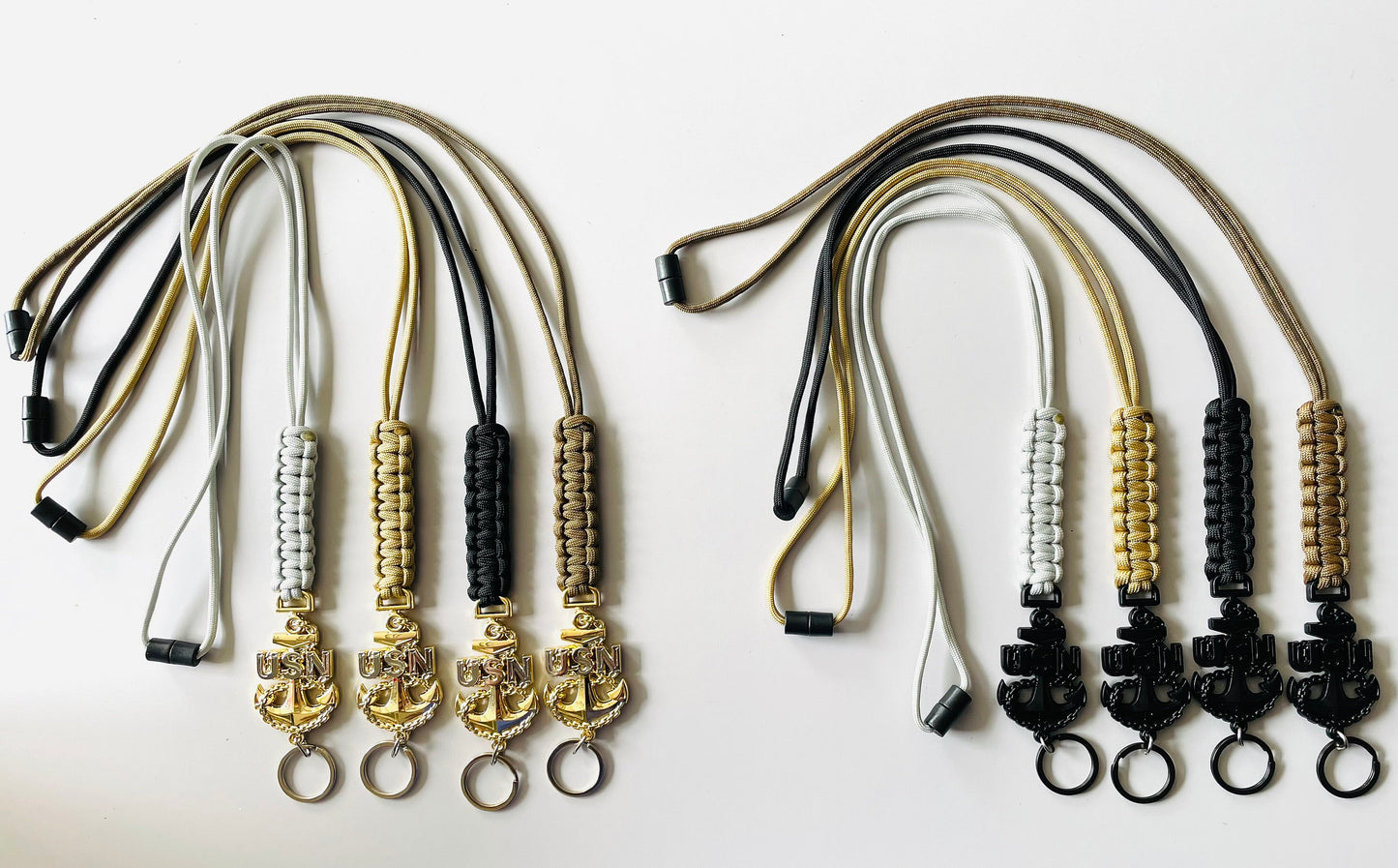 USN CPO Paracord Neck Lanyard