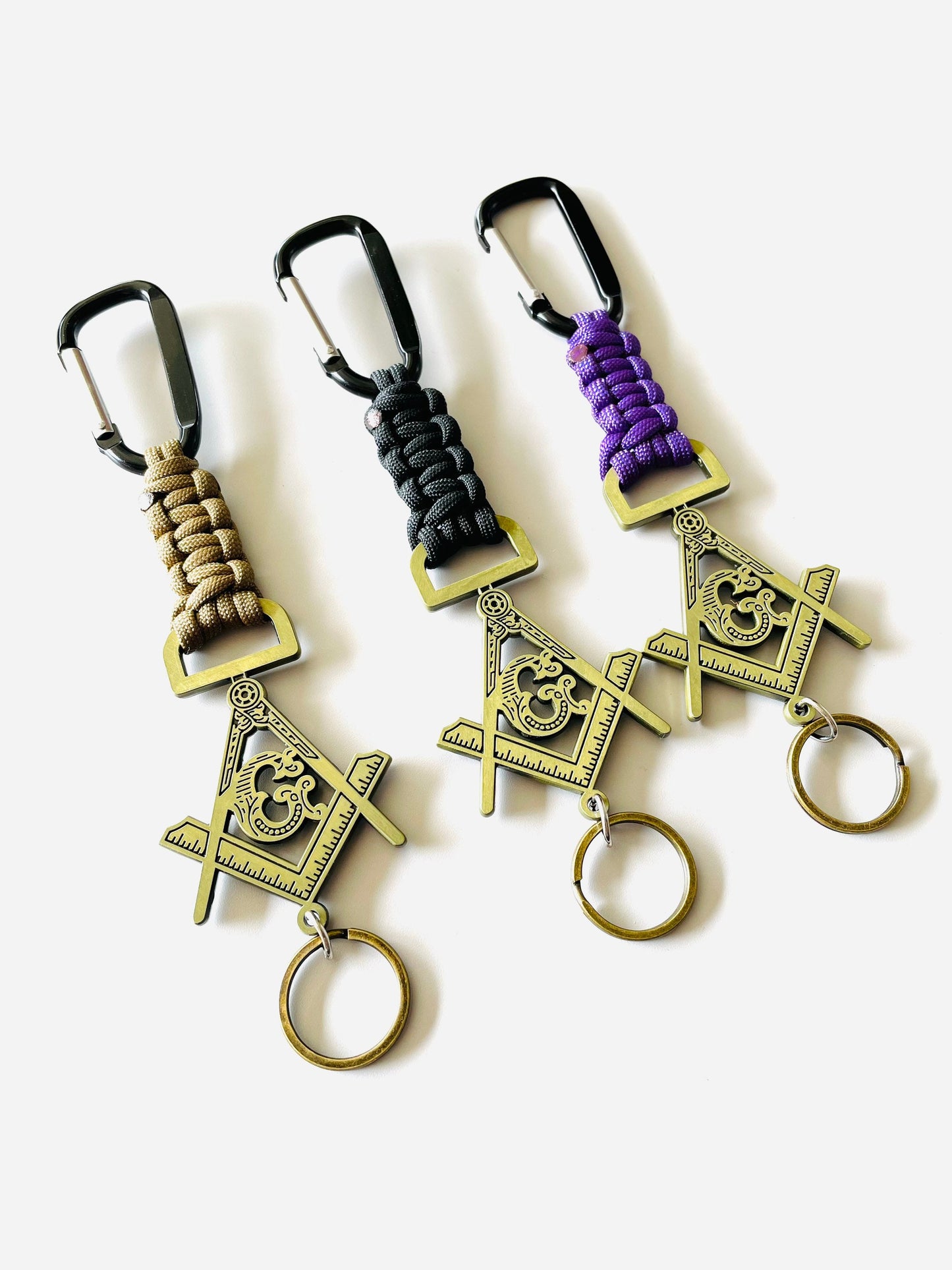 Masonic /G\ Paracord Keychains