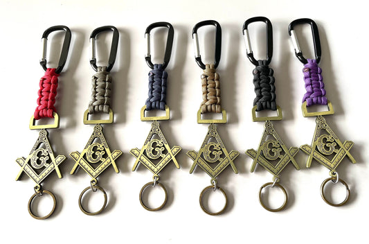 Masonic /G\ Paracord Keychains