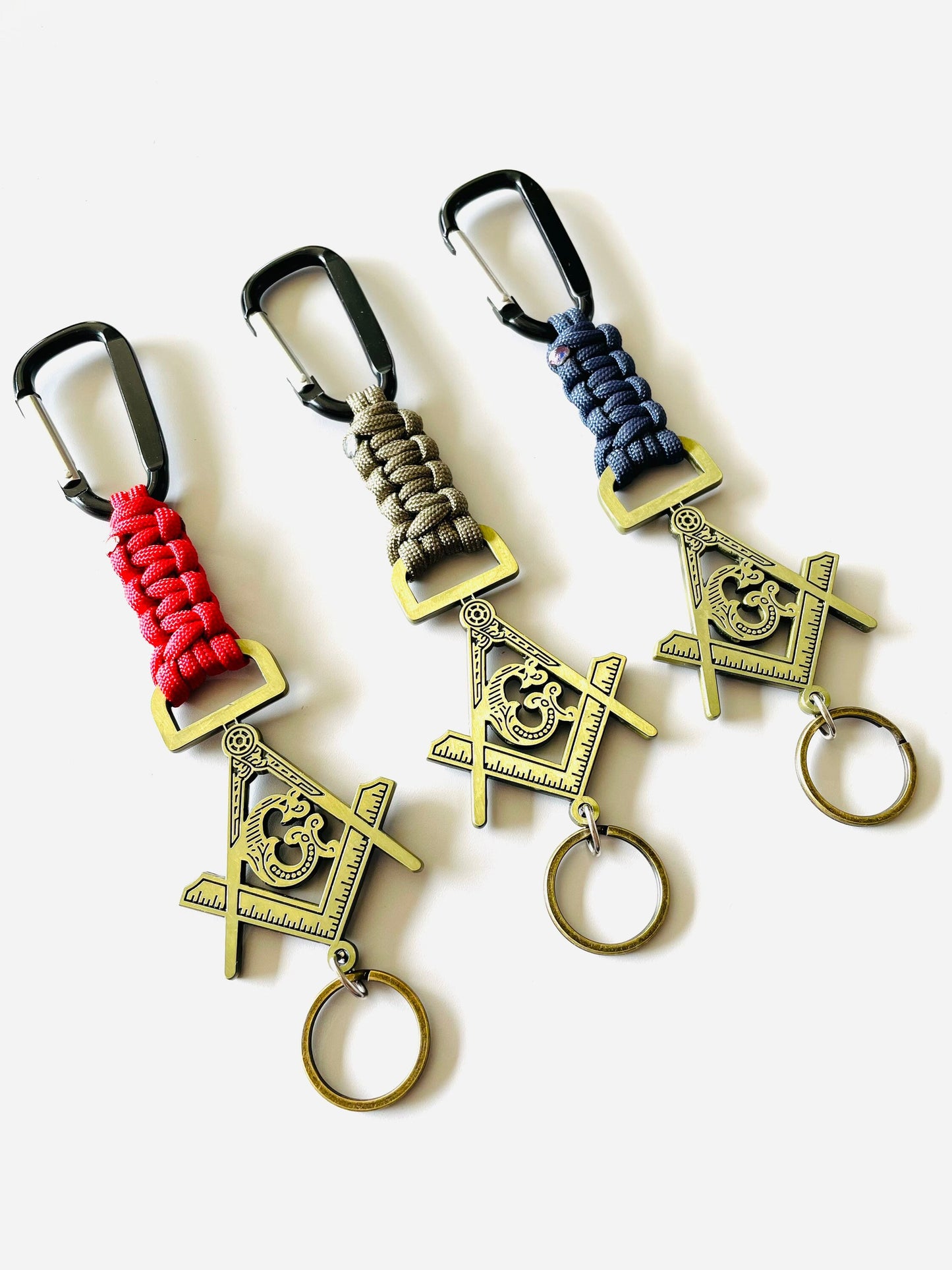 Masonic /G\ Paracord Keychains