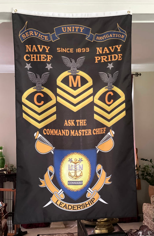 CMDCM 5X3 Vertical Flag (Front Only)