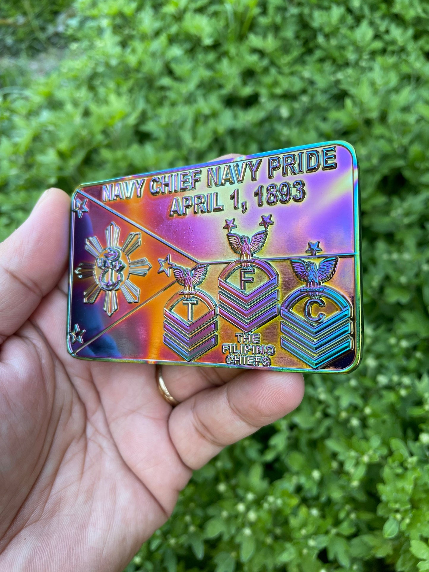 USN TFC Oil Drip Challenge Coin