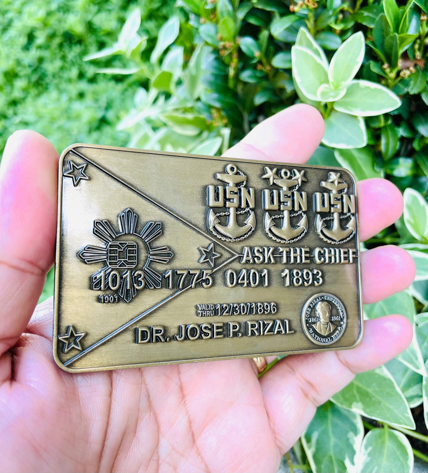 USN TFC Antique Gold Challenge Coin