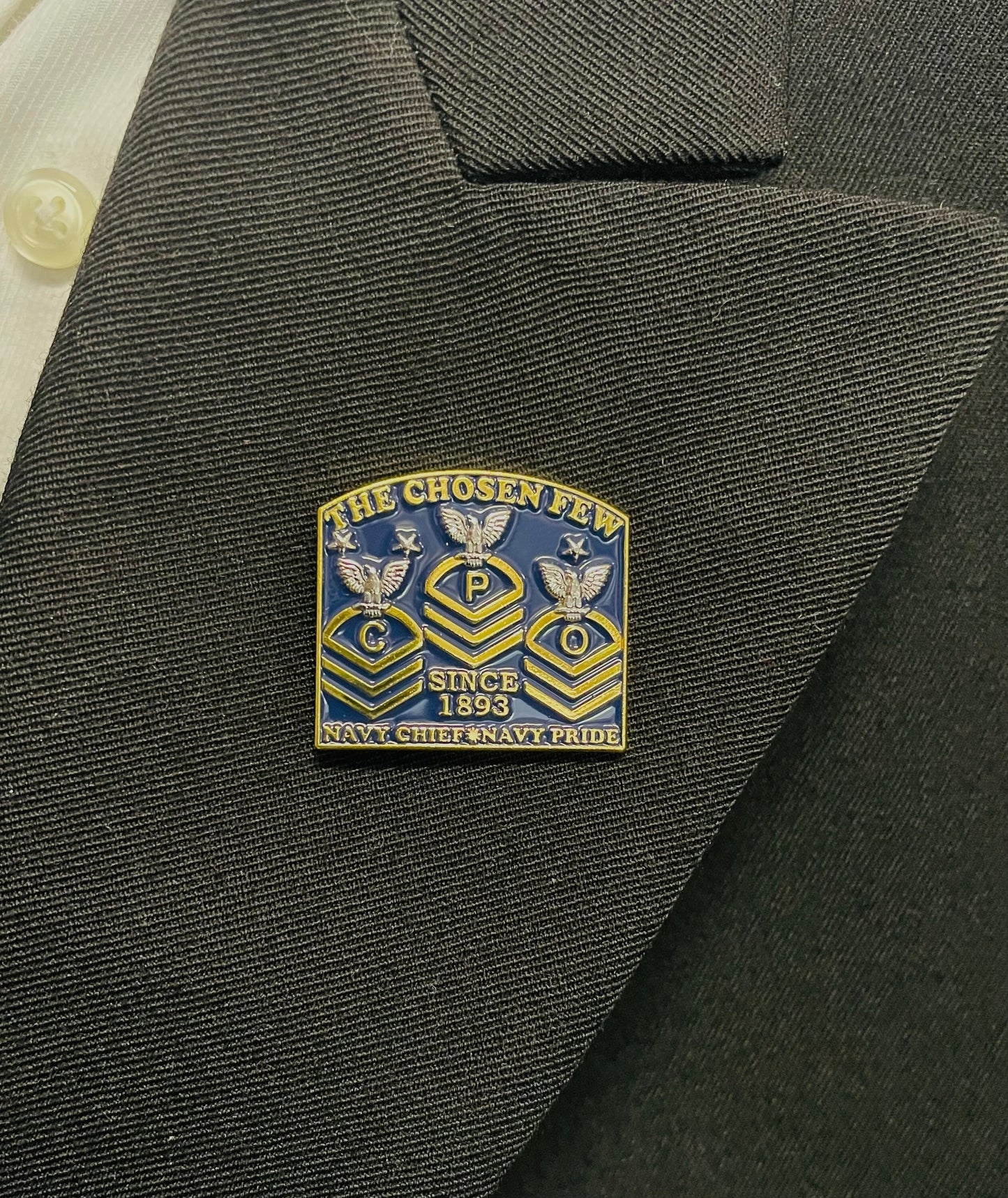 USN CPO Lapel Pin