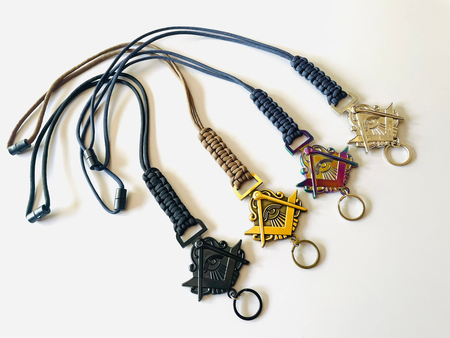 Masonic All Seeing Eye Paracord Lanyard.