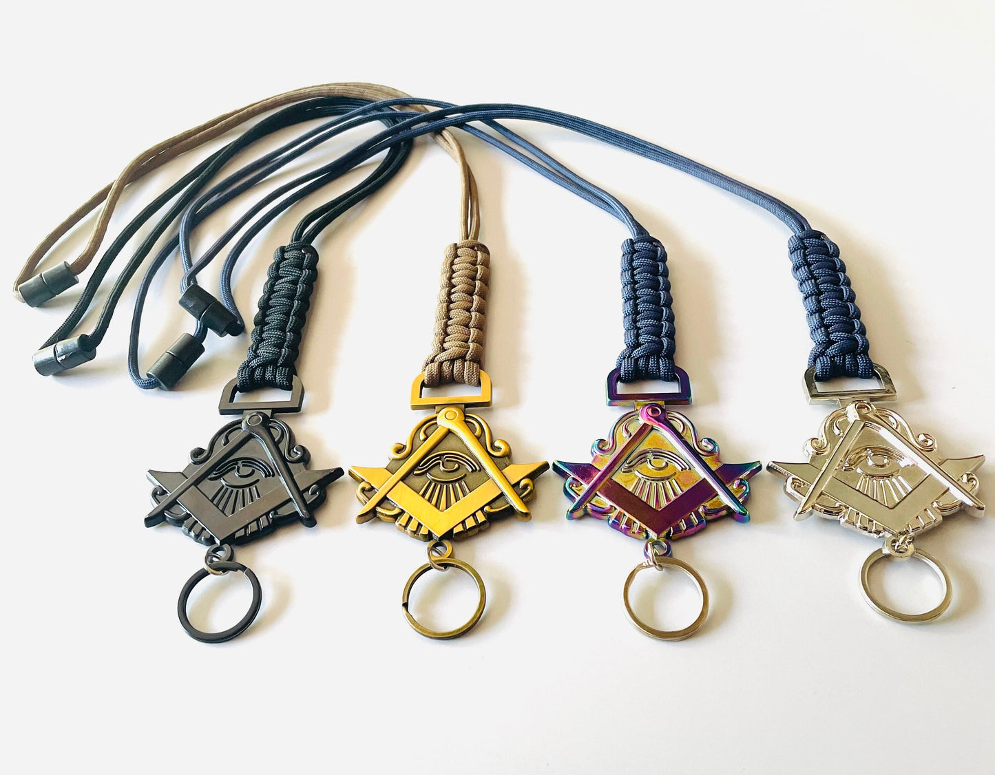 Masonic All Seeing Eye Paracord Lanyard.
