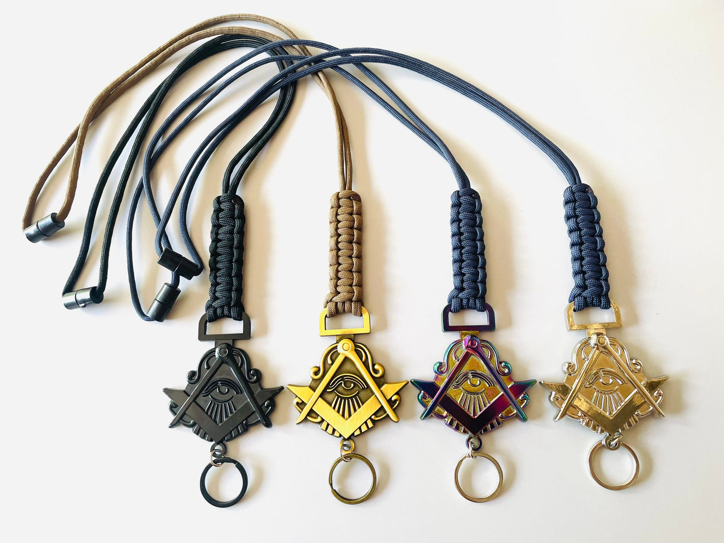 Masonic All Seeing Eye Paracord Lanyard.