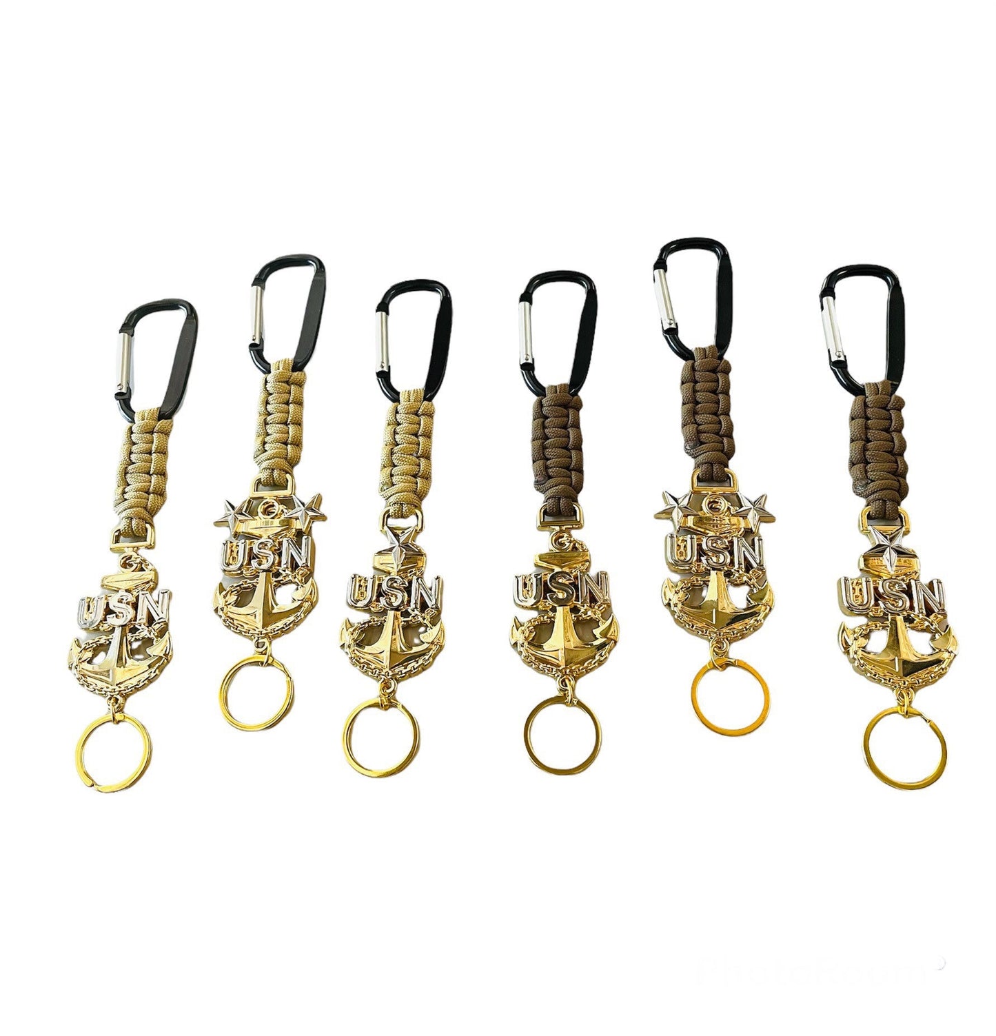USN E7/E8/E9 paracord keychains