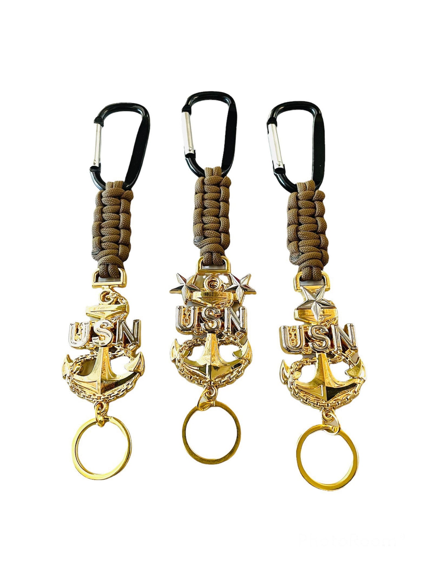 USN E7/E8/E9 paracord keychains