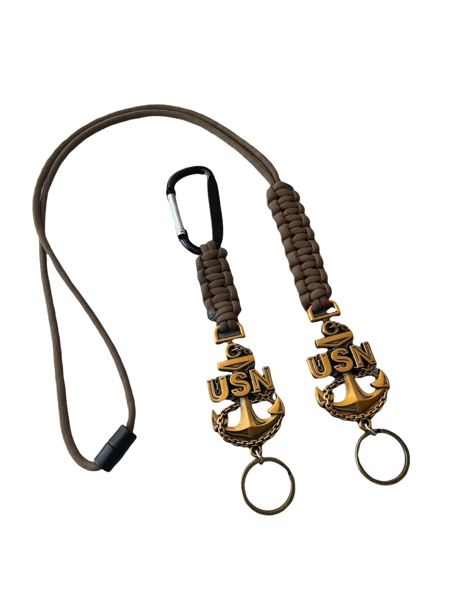 US Navy Chief Petty Officer E7 Paracord Lanyard or Keychain.