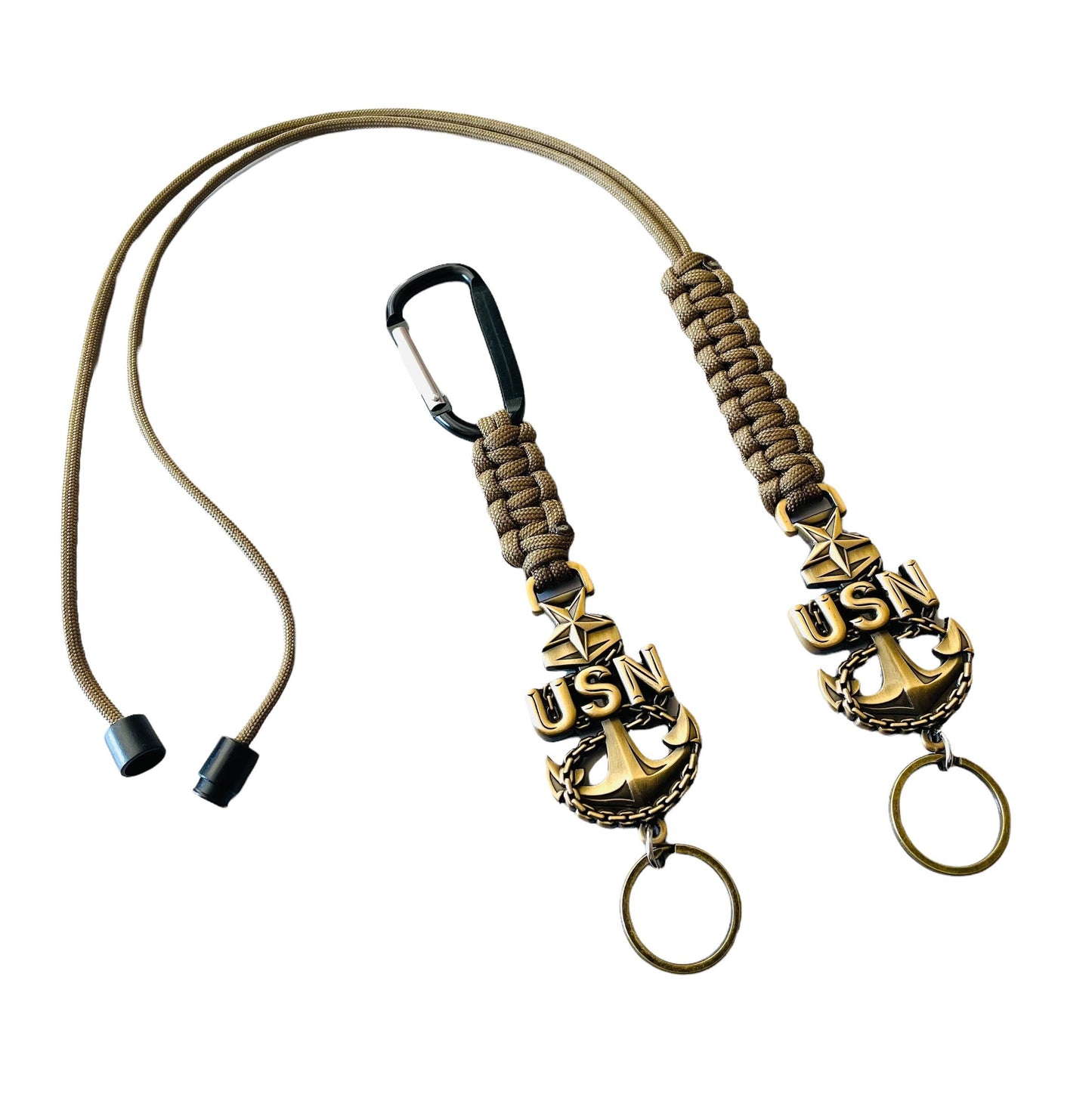US Navy Senior Chief Petty Officer E8 Paracord Lanyard or Keychain.