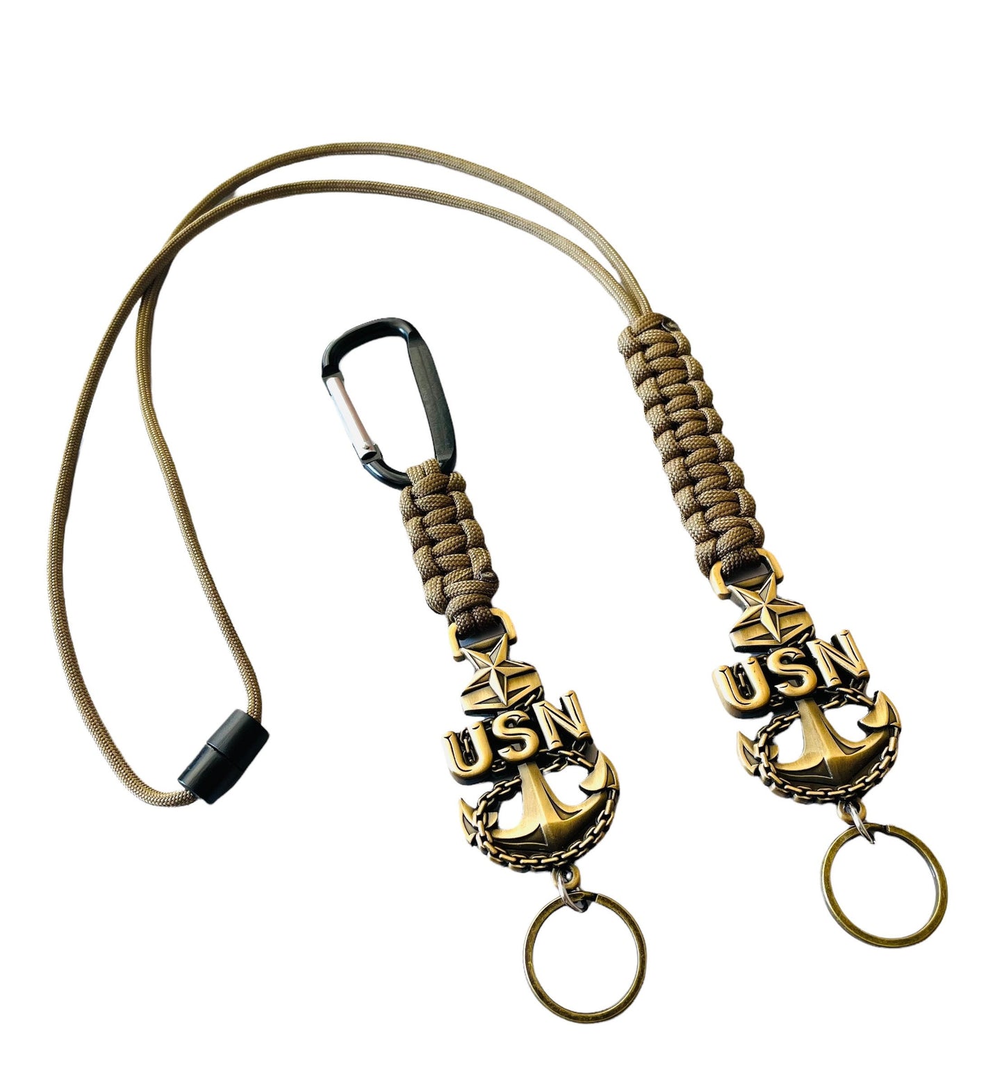 US Navy Senior Chief Petty Officer E8 Paracord Lanyard or Keychain.
