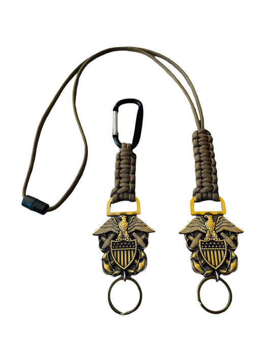 US Naval Officers Paracord Lanyand or Keychain