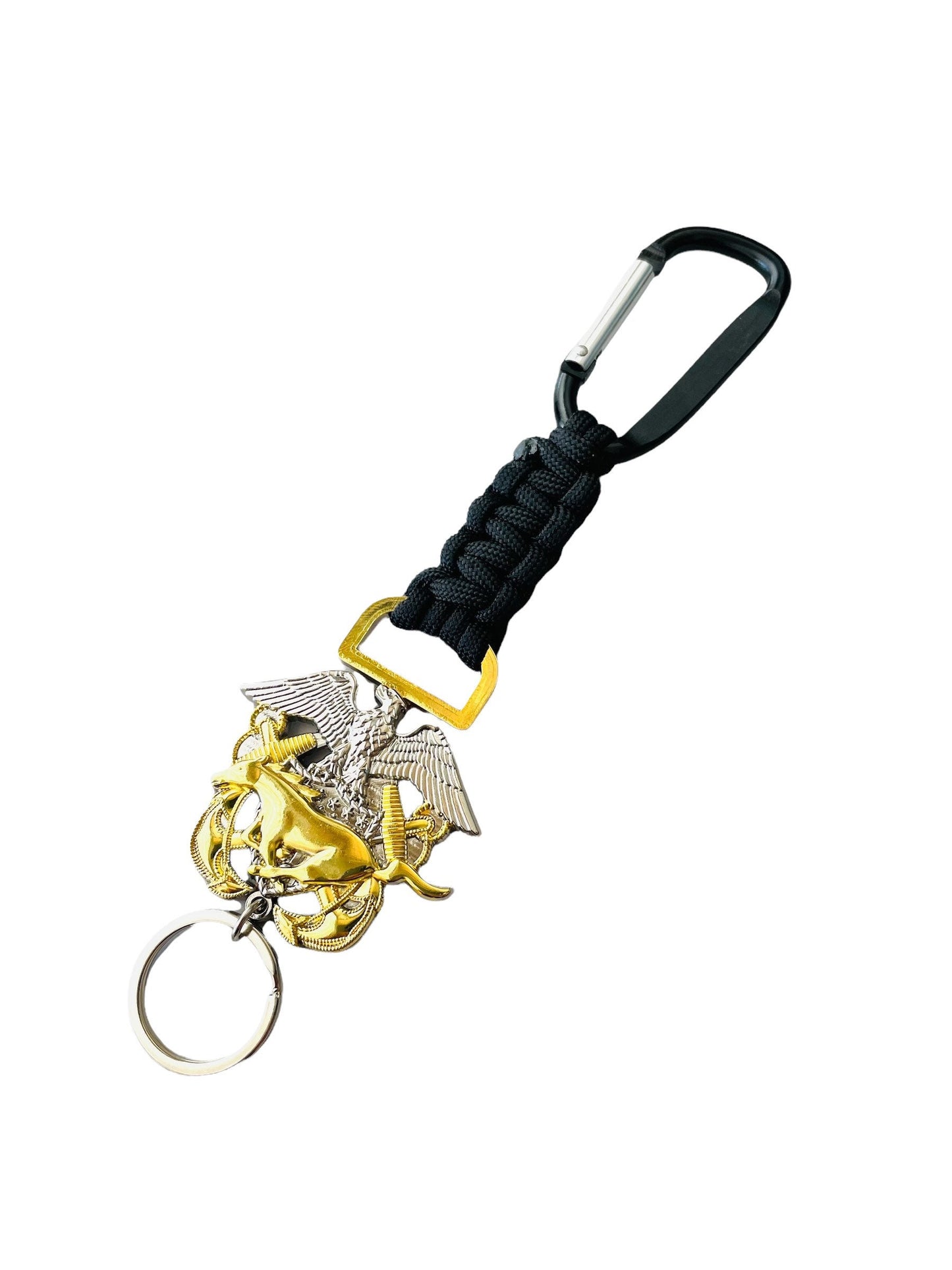 US Navy Mustang Paracord Keychain.