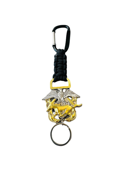 US Navy Mustang Paracord Keychain.