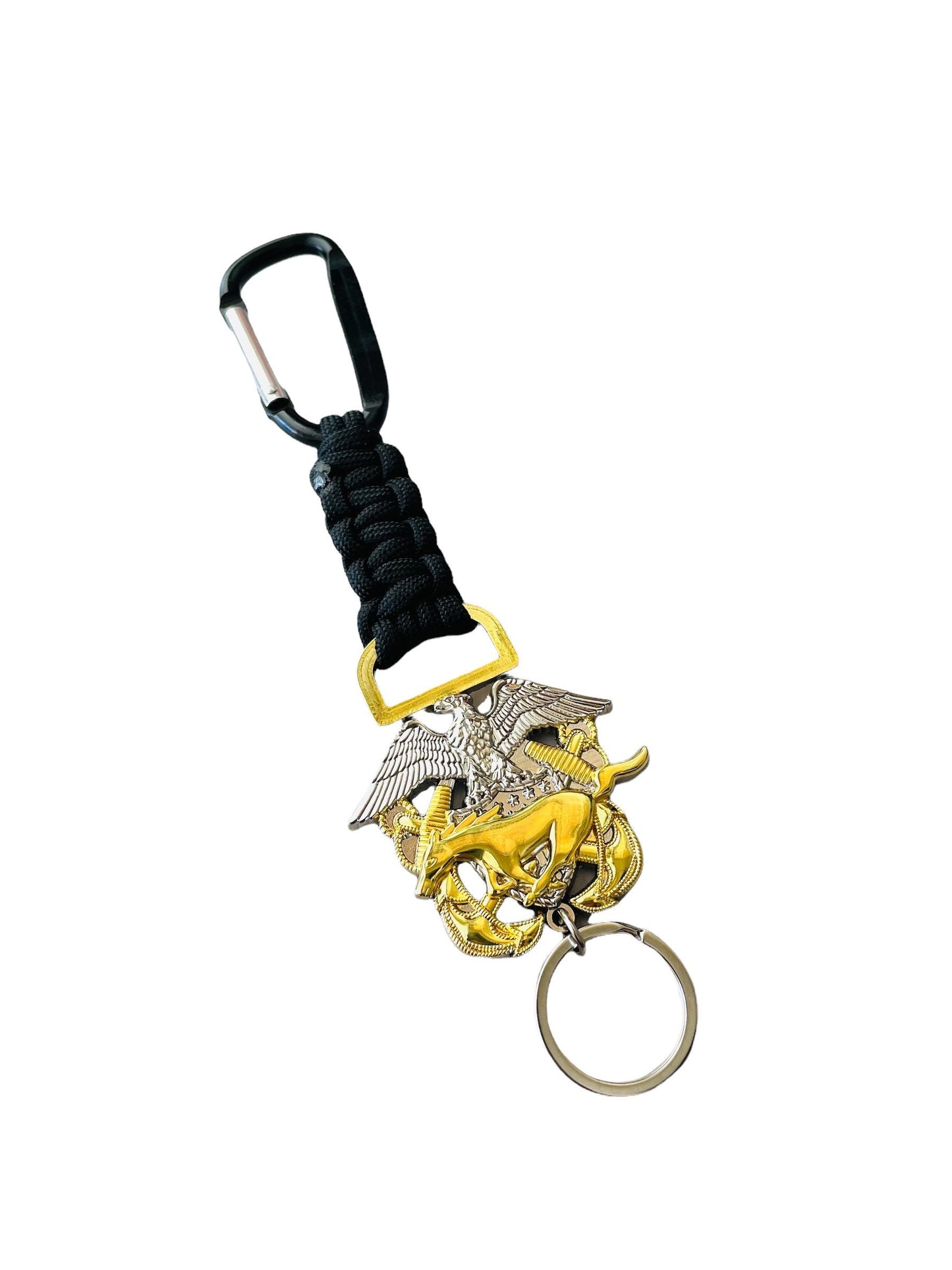 US Navy Mustang Paracord Keychain.