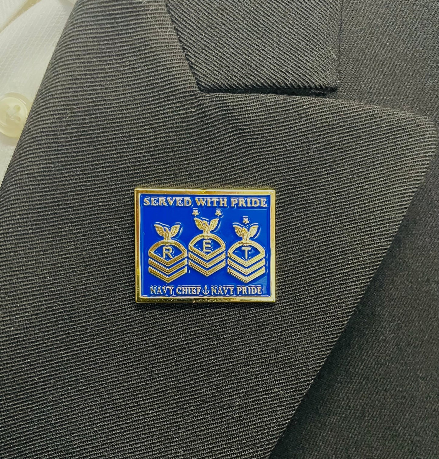 USN CPO RET Lapel Pin