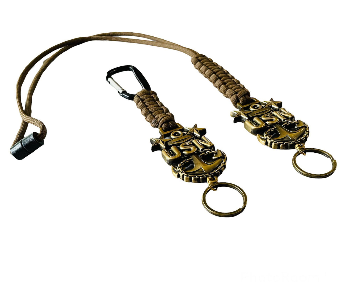 US Navy Master Chief Petty Officer E9 Paracord Lanyard or Keychain.