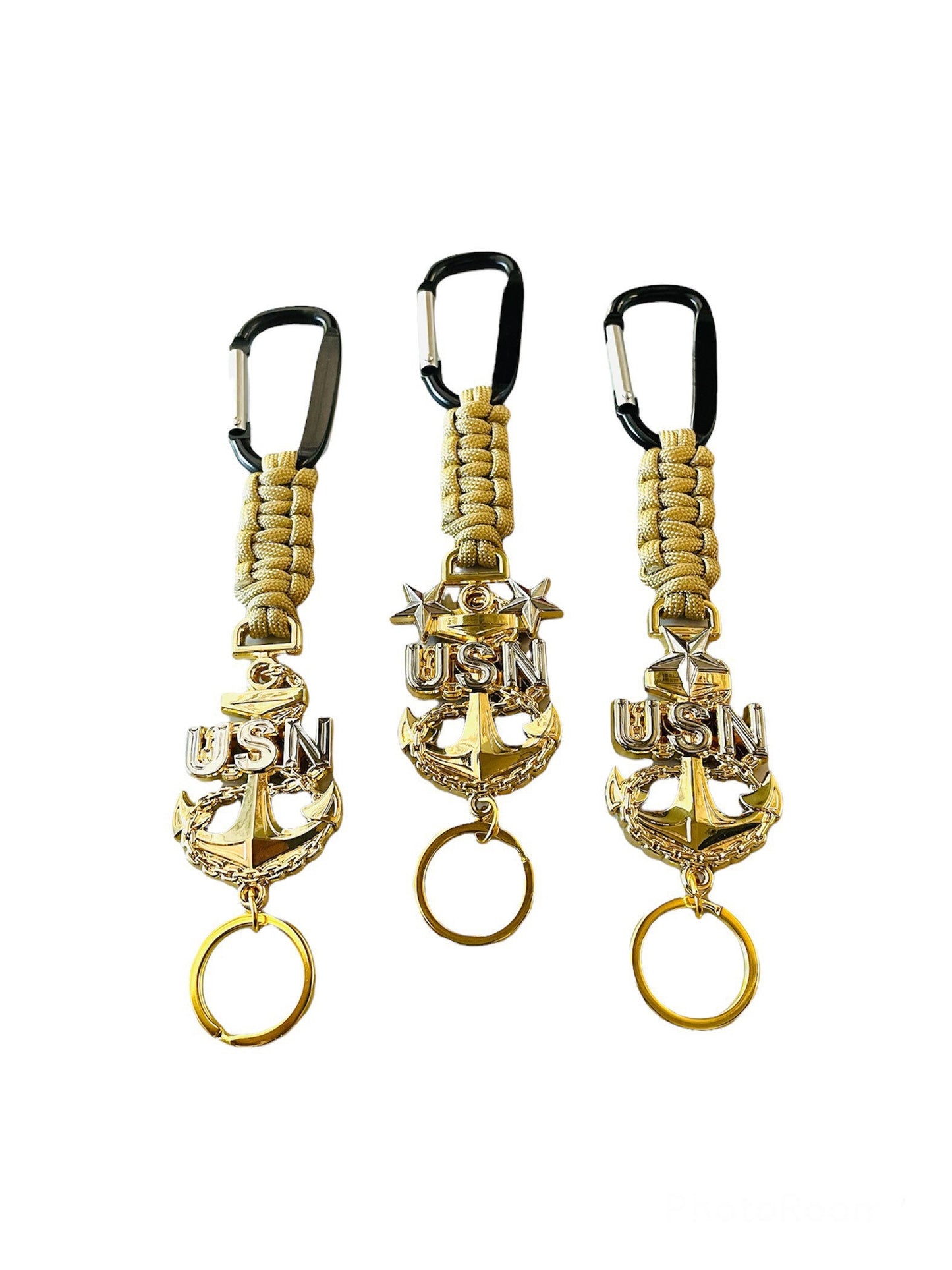 USN E7/E8/E9 paracord keychains